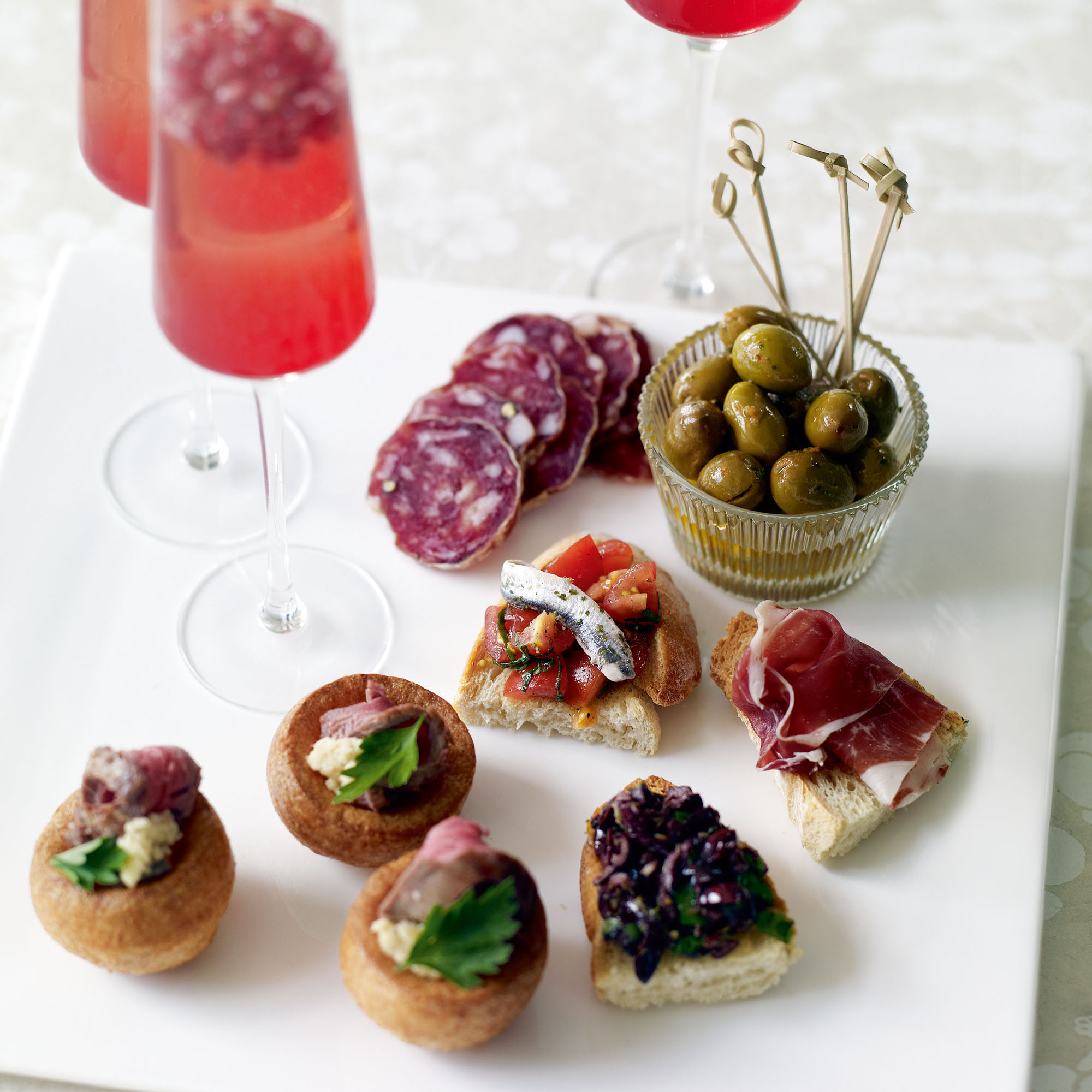 Straightforward, delicious recipes that take no time at all - that's the secret to perfect party food. From hearty canapes to a hassle-free spread, not forgetting those cocktails, impress this weekend with these mouthwatering ideas...