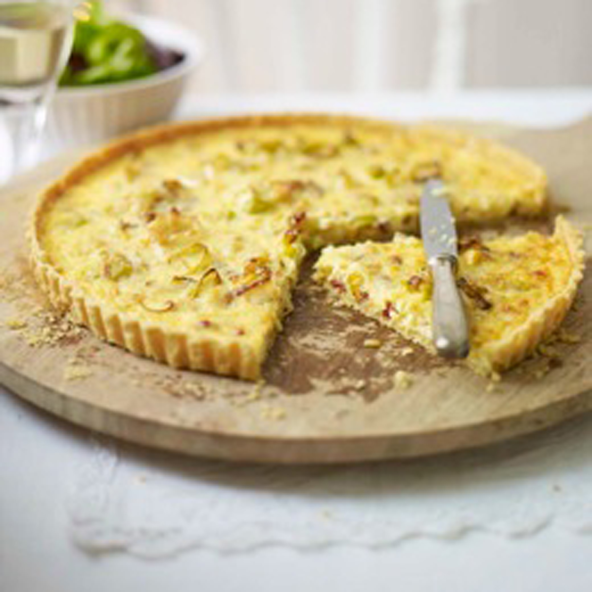 Gruyčre, bacon and leek tart recipe Gruyčre, bacon and leek tart recipe
