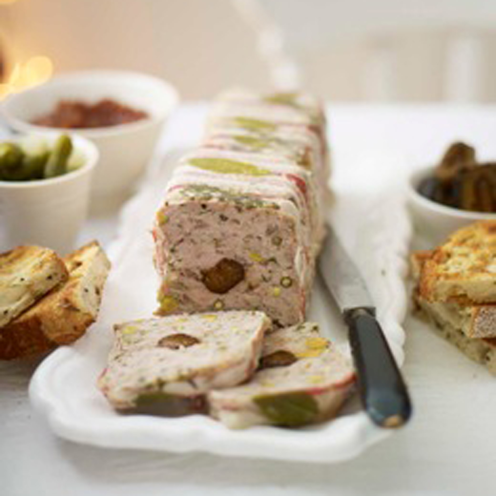 Pork, pistachio and prune terrine recipe