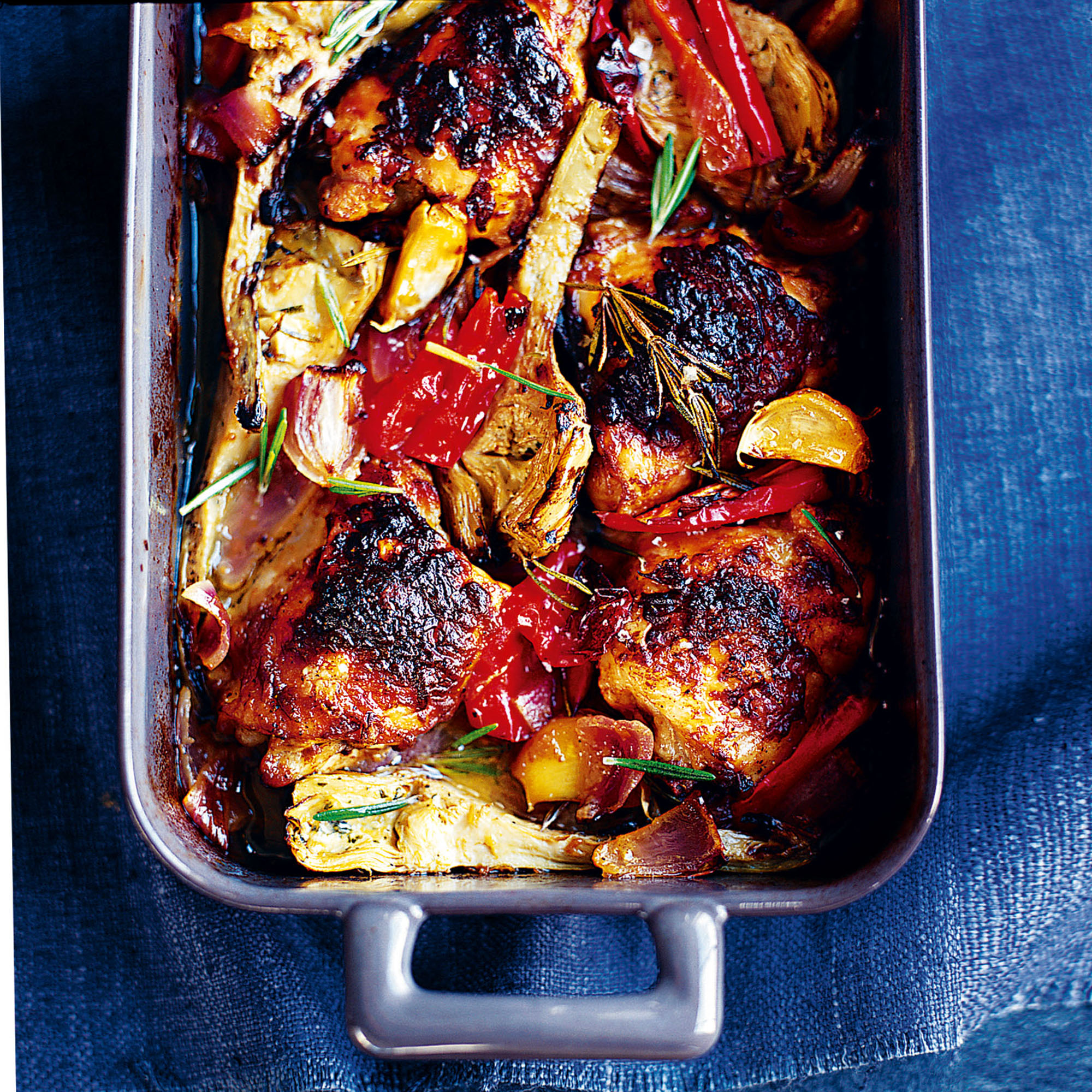 Mustard Chicken with Roasted Vegetables Mustard Chicken with Roasted Vegetables recipe-recipe ideas-new recipes-woman and home