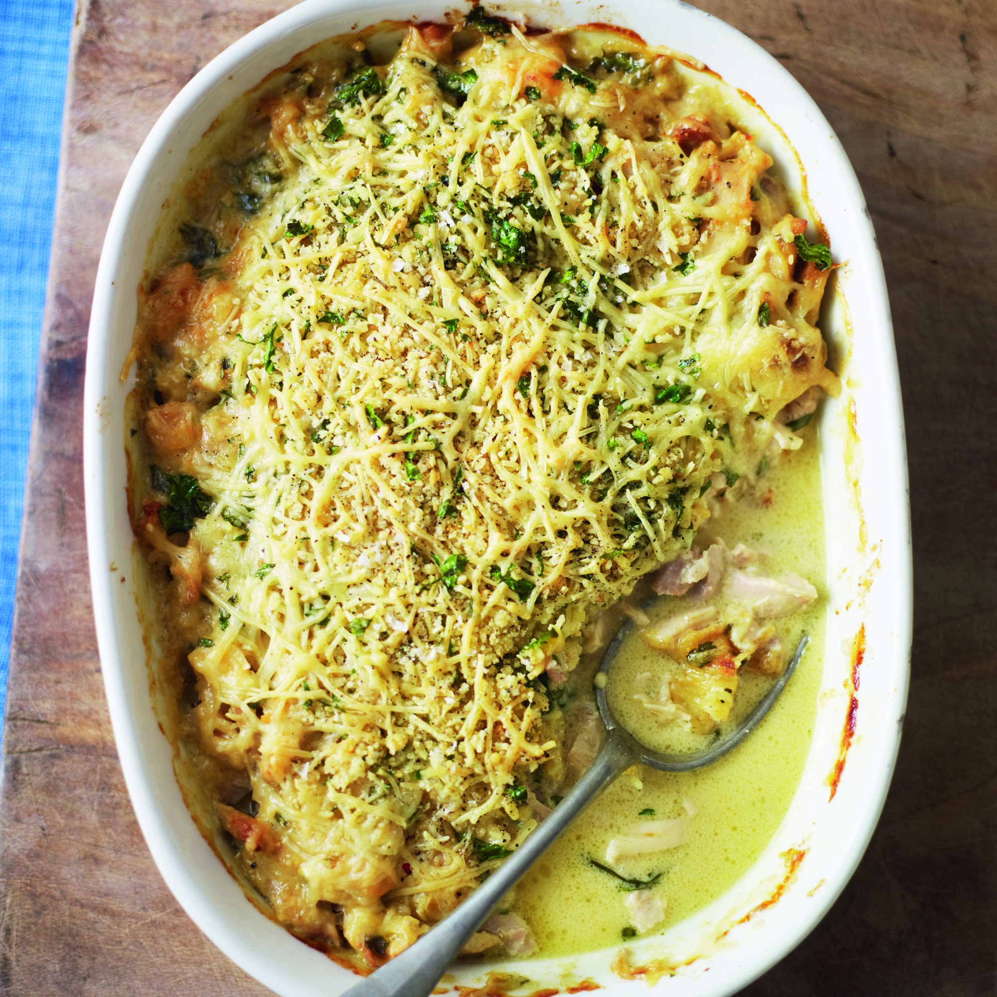 Chicken and mustard gratin recipe