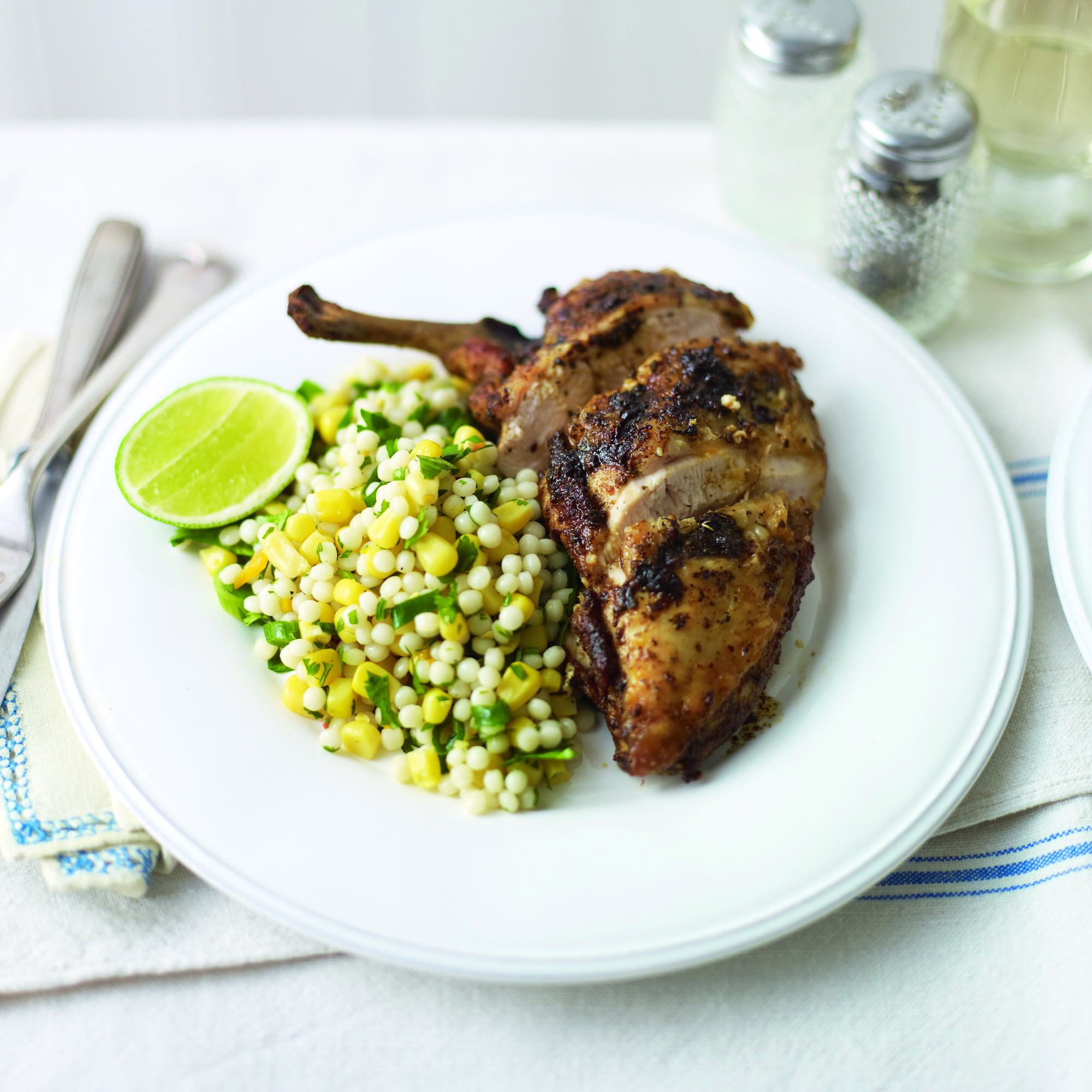 Cajun chicken with giant couscous recipe Cajun chicken with giant couscous recipe