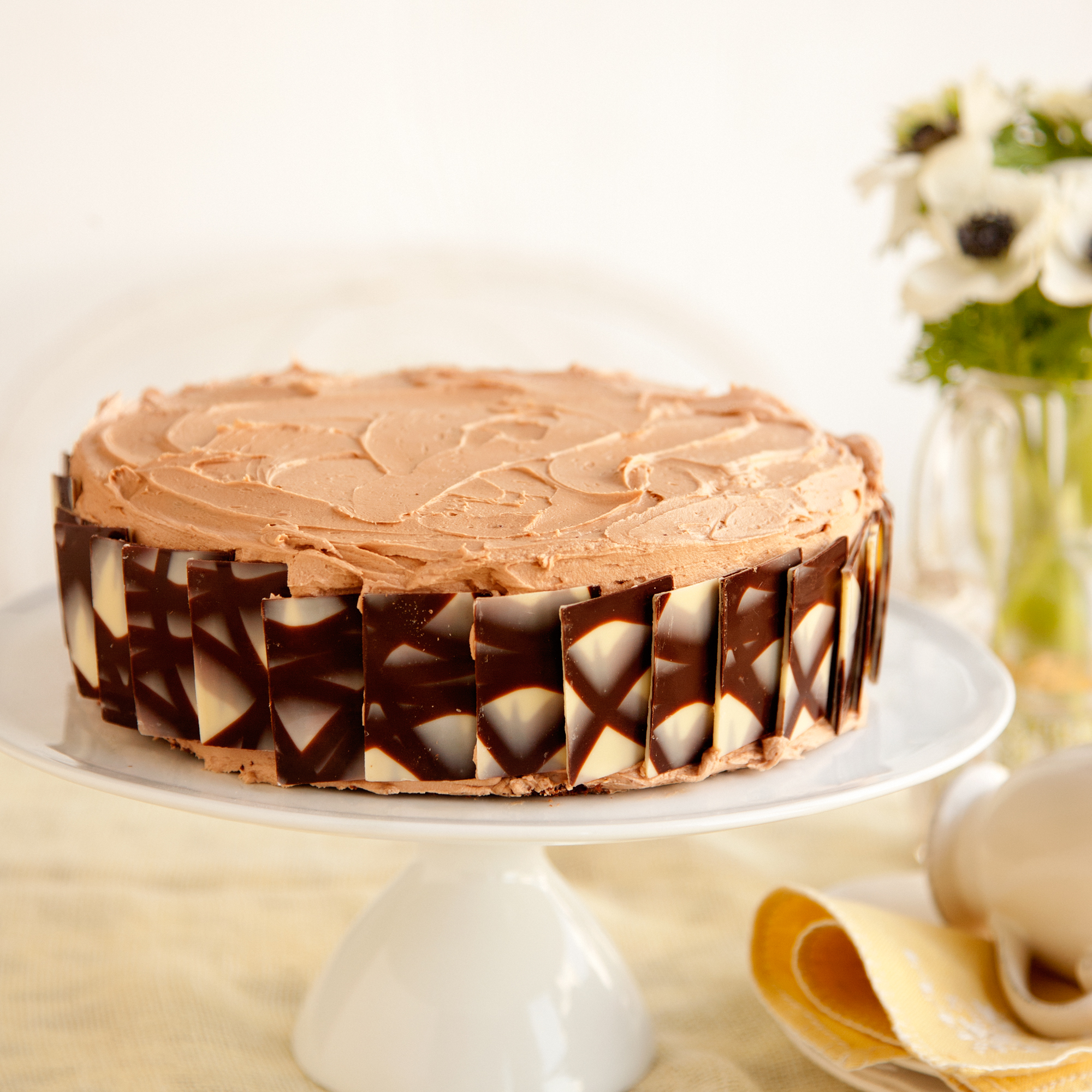 Chocolate fudge cake with salted milk chocolate buttercream recipe