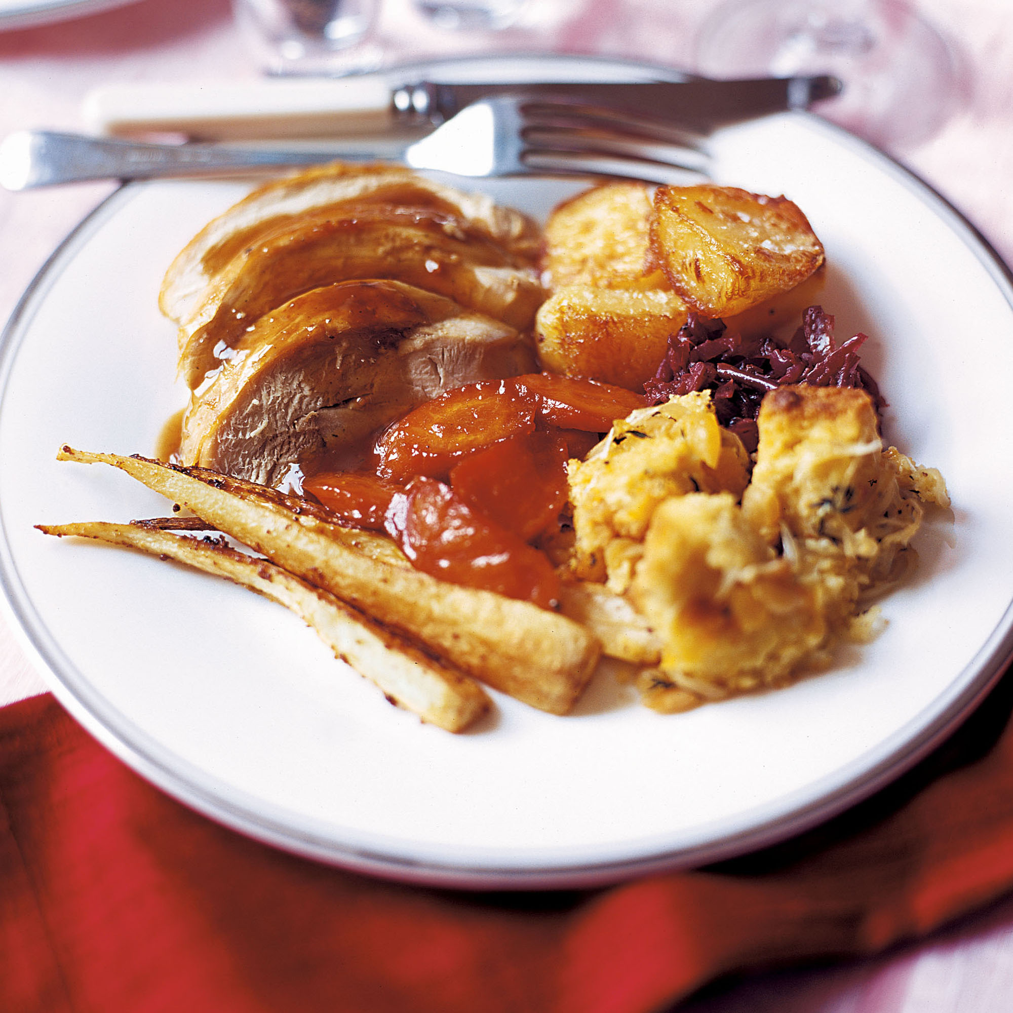 Roast turkey with Madeira gravy recipe Roast turkey with Madeira gravy recipe