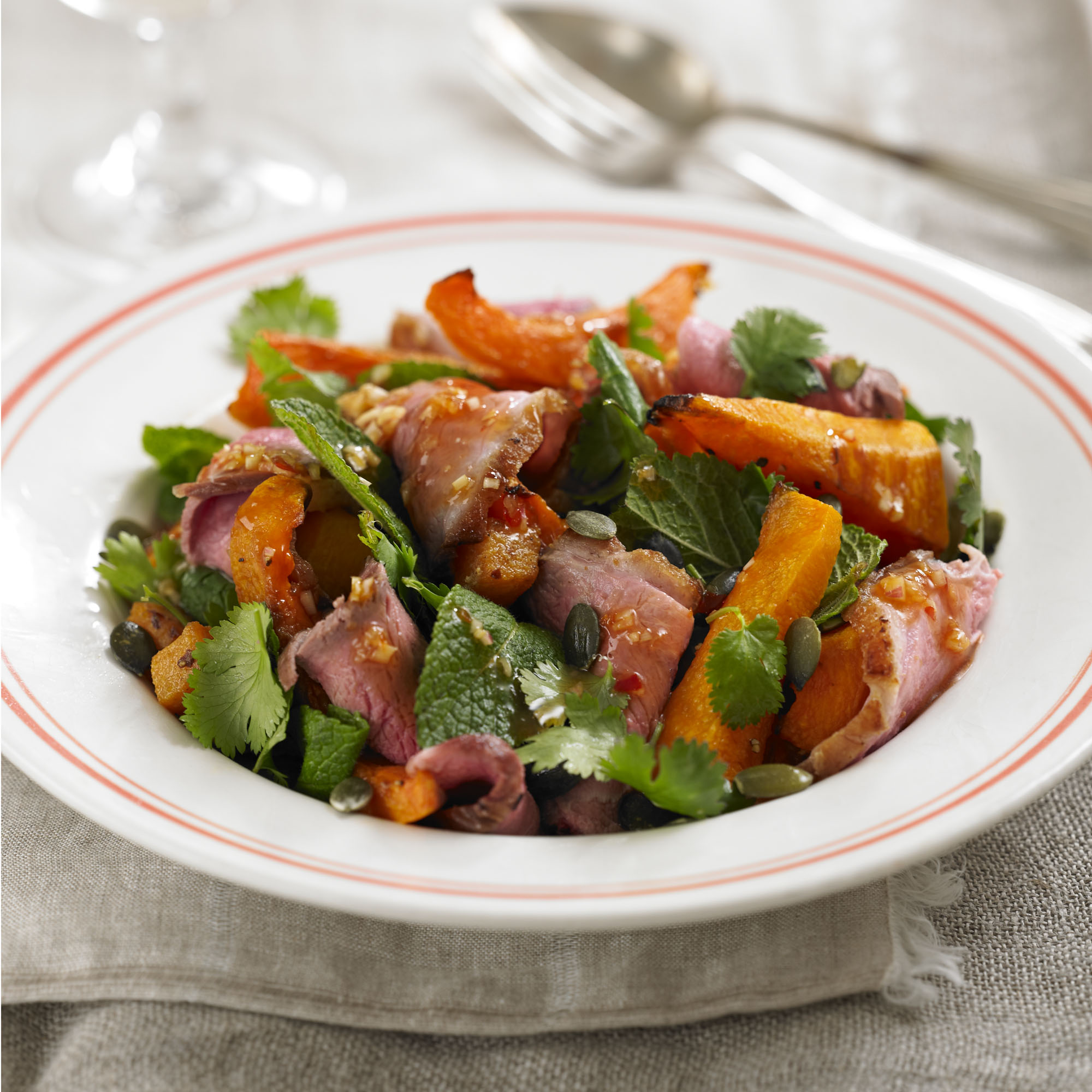 Sweet Thai duck breast and butternut salad recipe Sweet Thai duck breast and butternut salad recipe