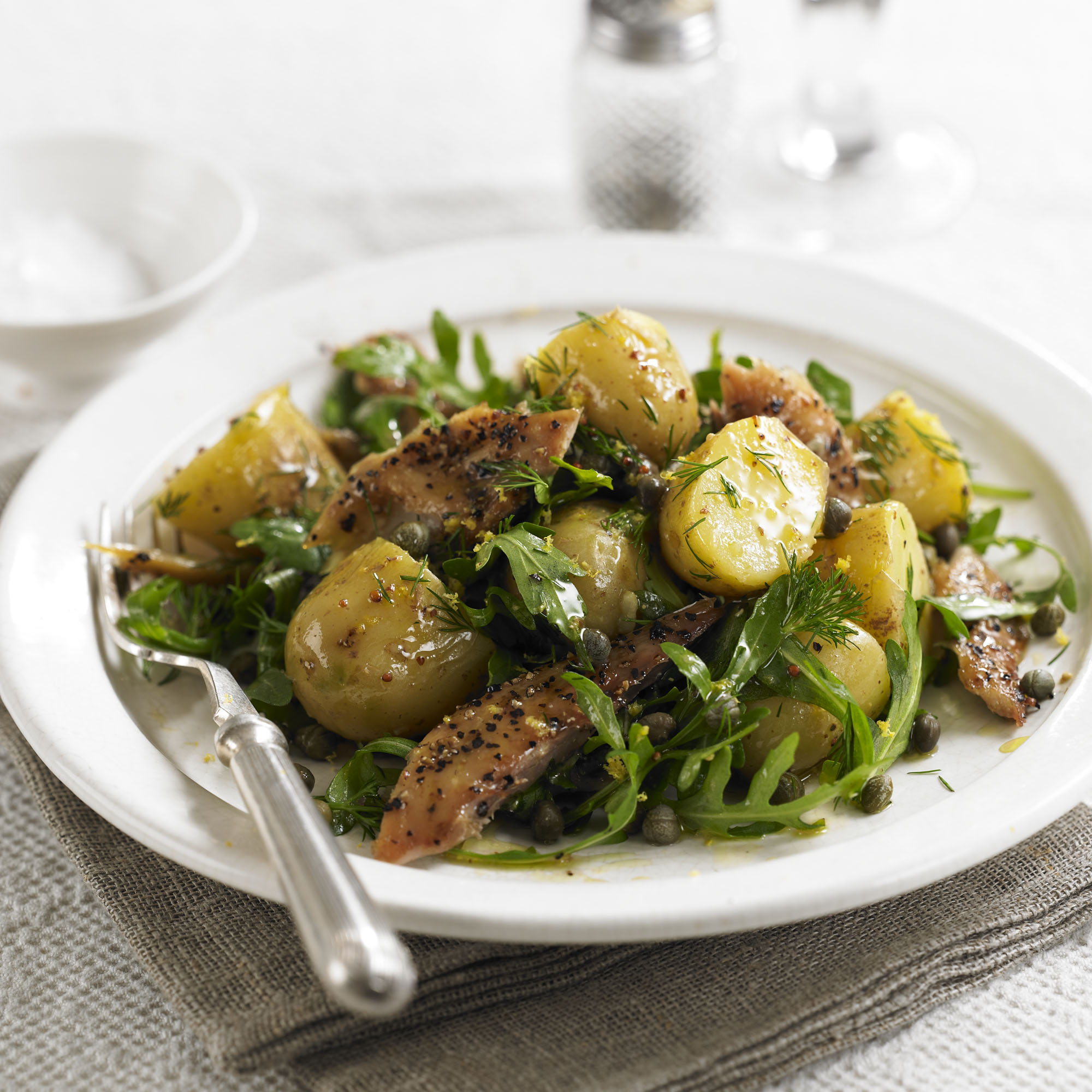 Mackerel, rocket & potato salad recipe