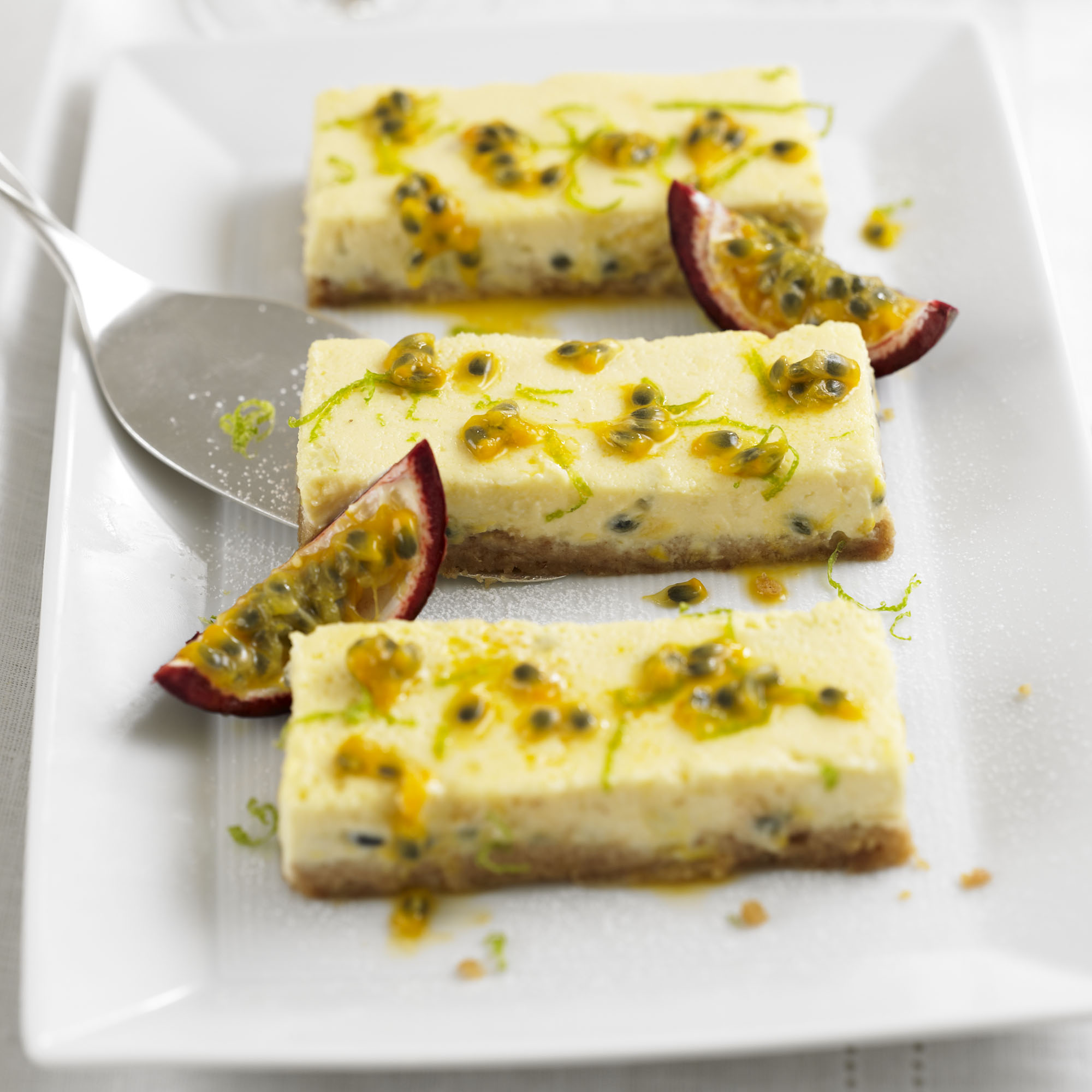 Passionfruit Cheesecake Slices Passionfruit Cheesecake slices recipe-recipes-recipe ideas-new recipes-woman and home