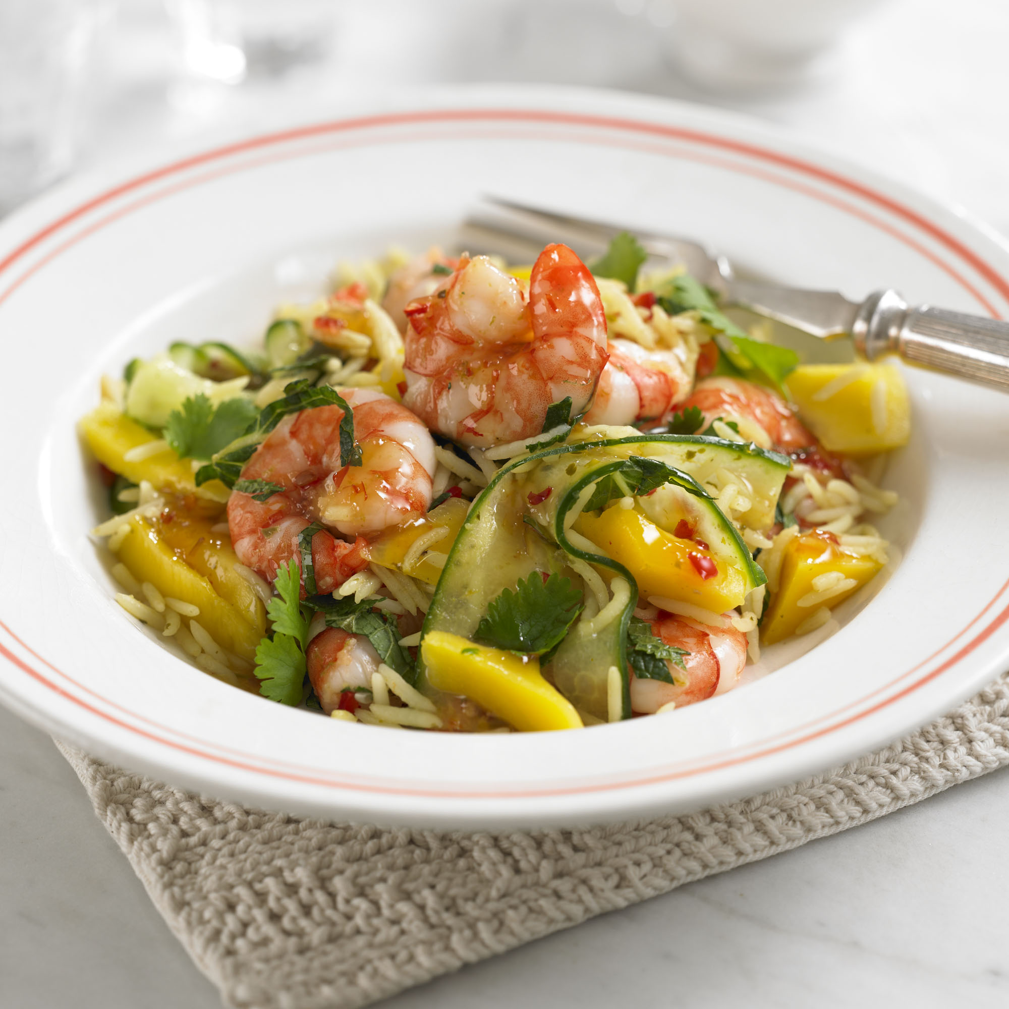 Prawn and Mango Rice Salad recipe Prawn & Mango Rice Salad recipe-Prawn recipes-recipe ideas-new recipes-woman and home