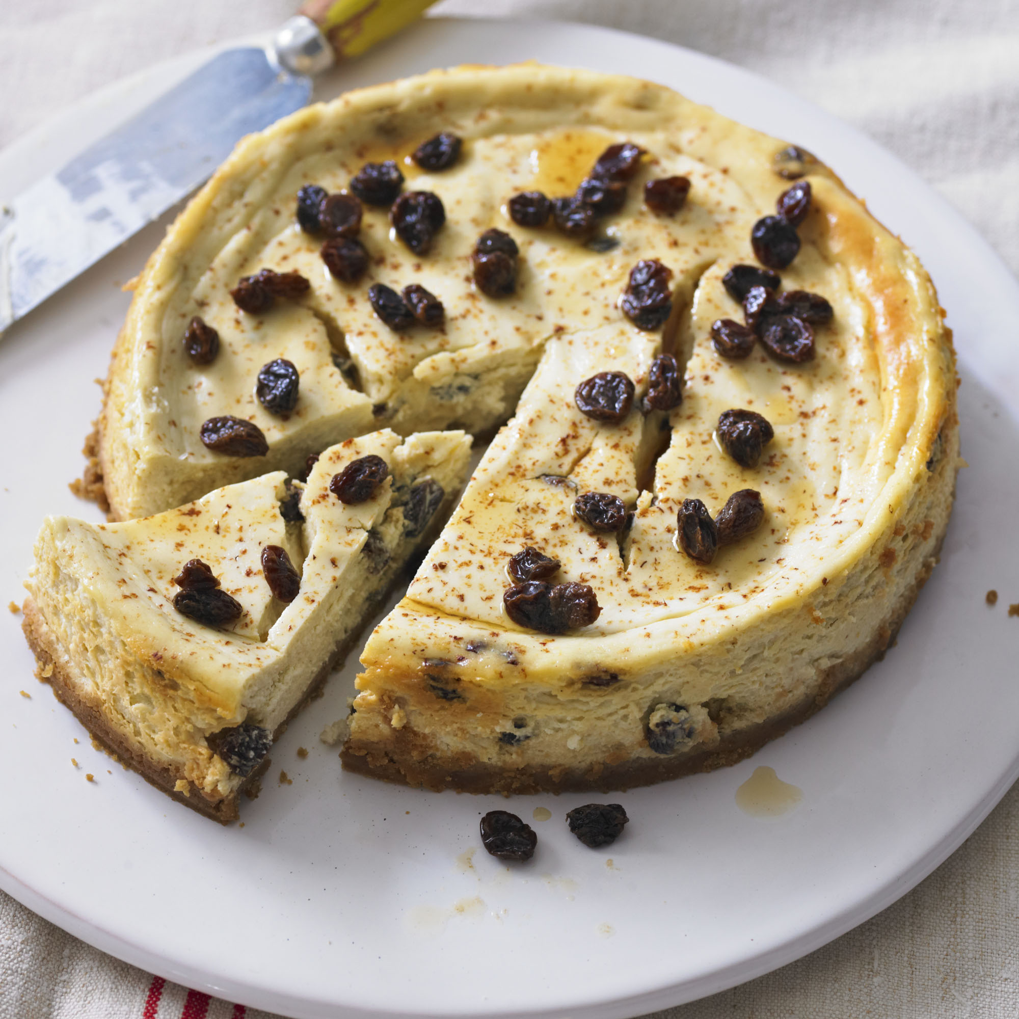 Baked Rum and Raisin Cheesecake Baked rum and raisin cheesecake recipe-Cheesecake recipes-recipe ideas-new recipes-woman and home
