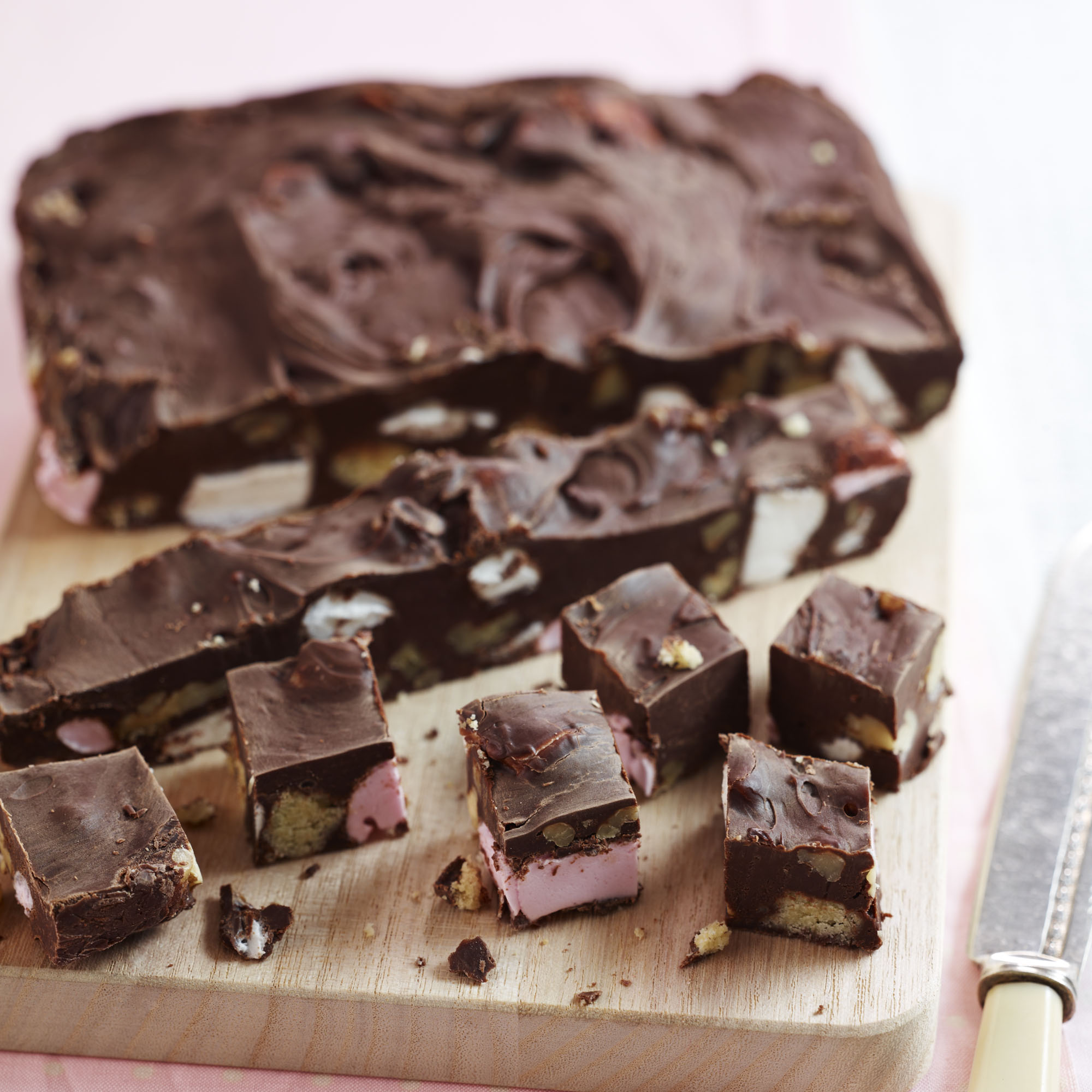 Rocky road fudge recipe