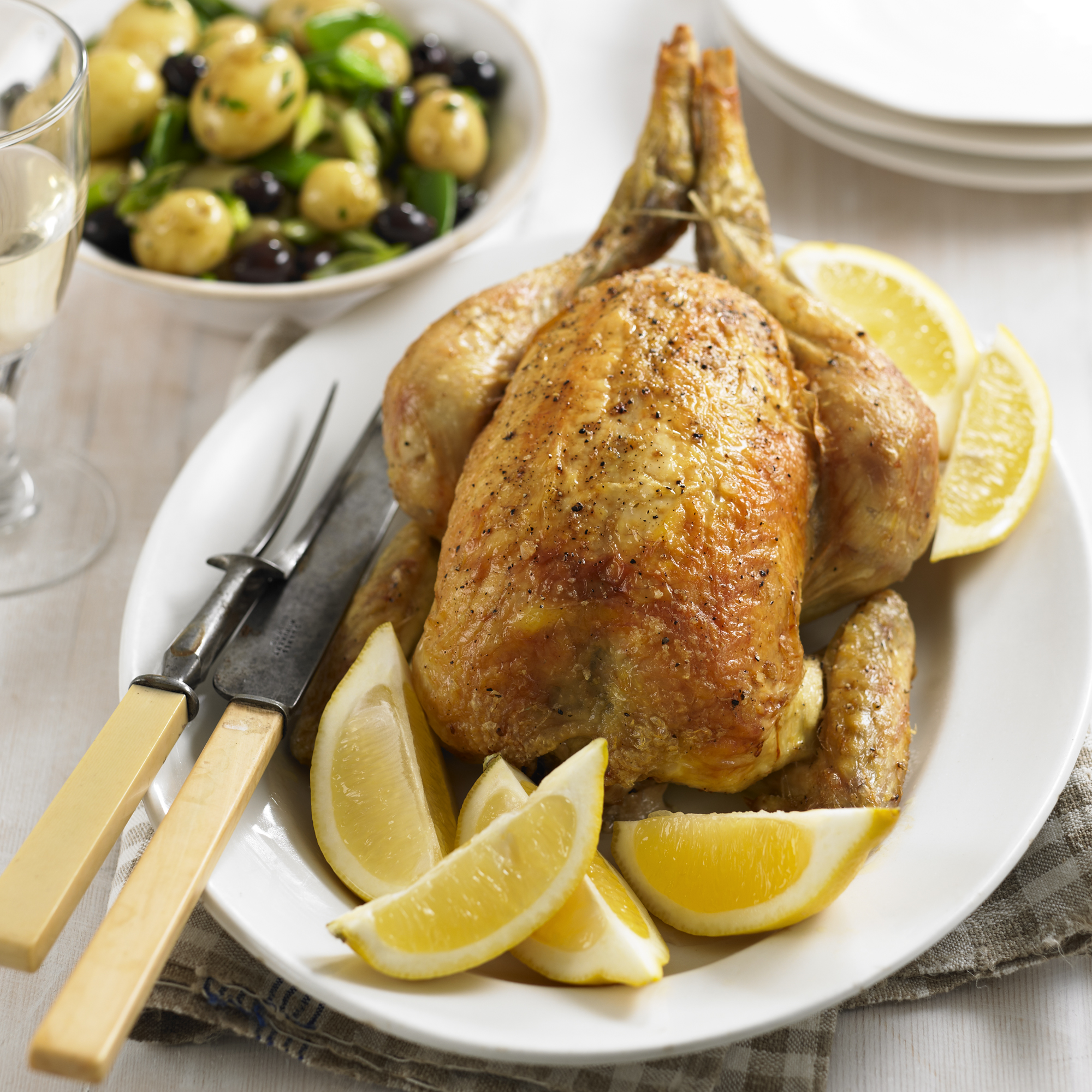 Roast Chicken with Warm Potato Salad Roast Chicken with Warm Potato Salad