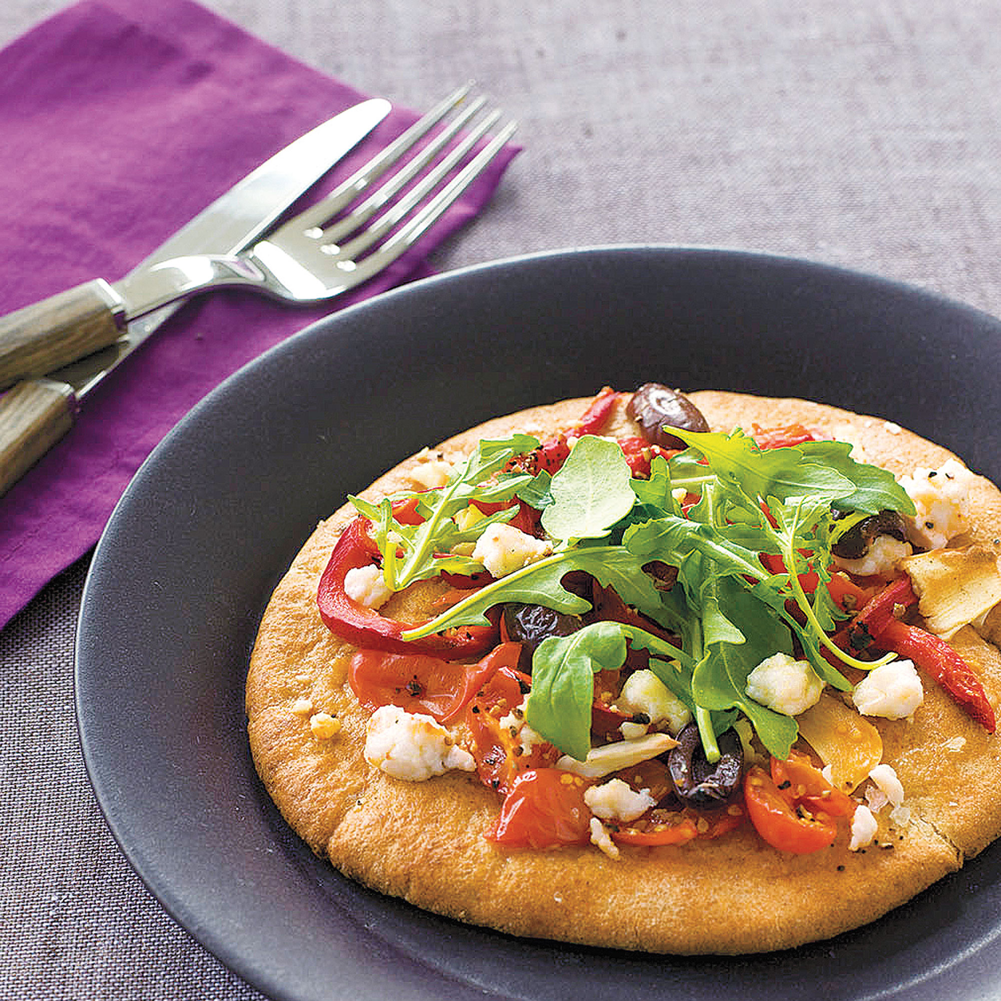 Carb Lover's mini Mediterranean pizzas Carb Lover's mini Mediterranean pizzas