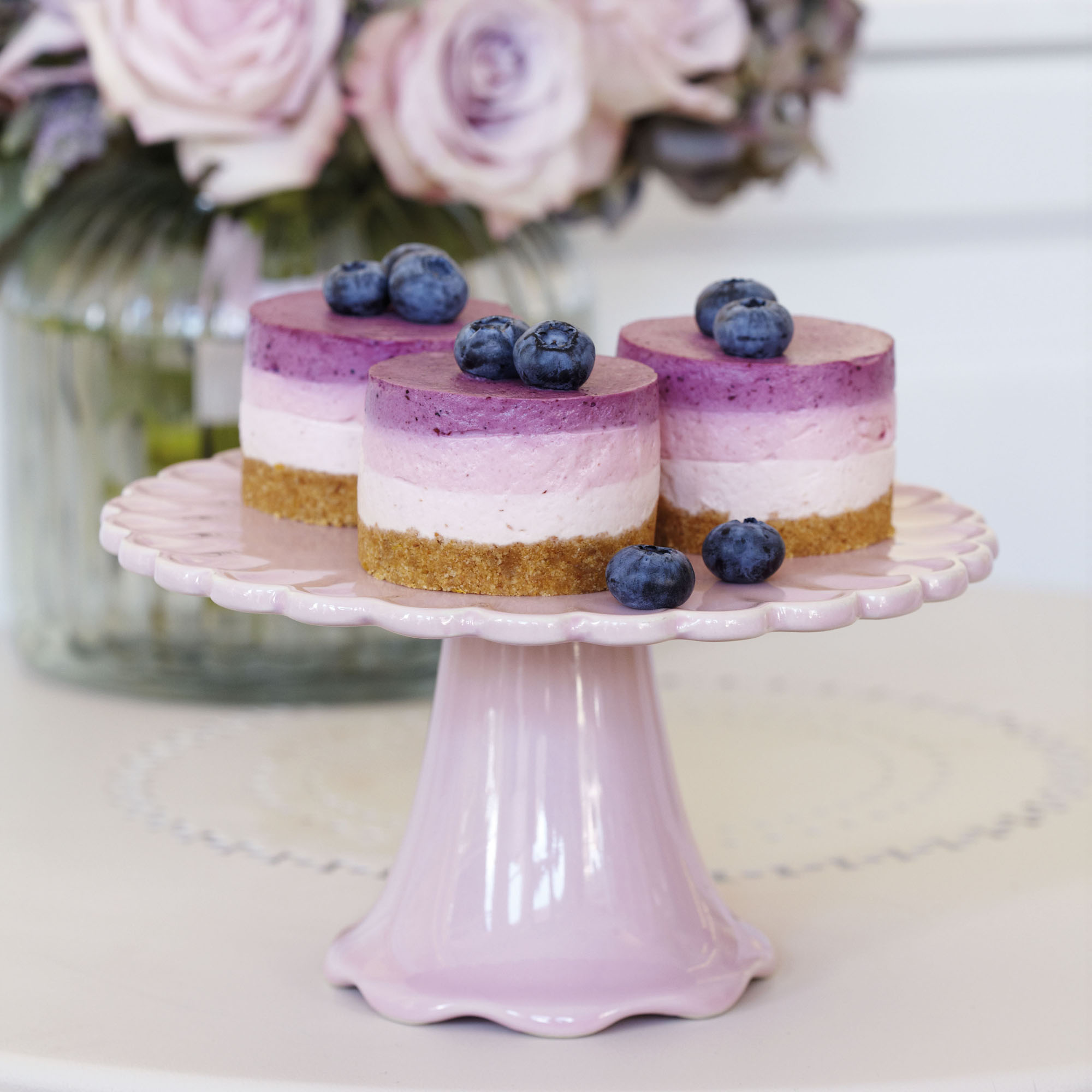 Triple Berry Cheesecakes baking-recipes-chocolate-cake-salted caramel-woman and home