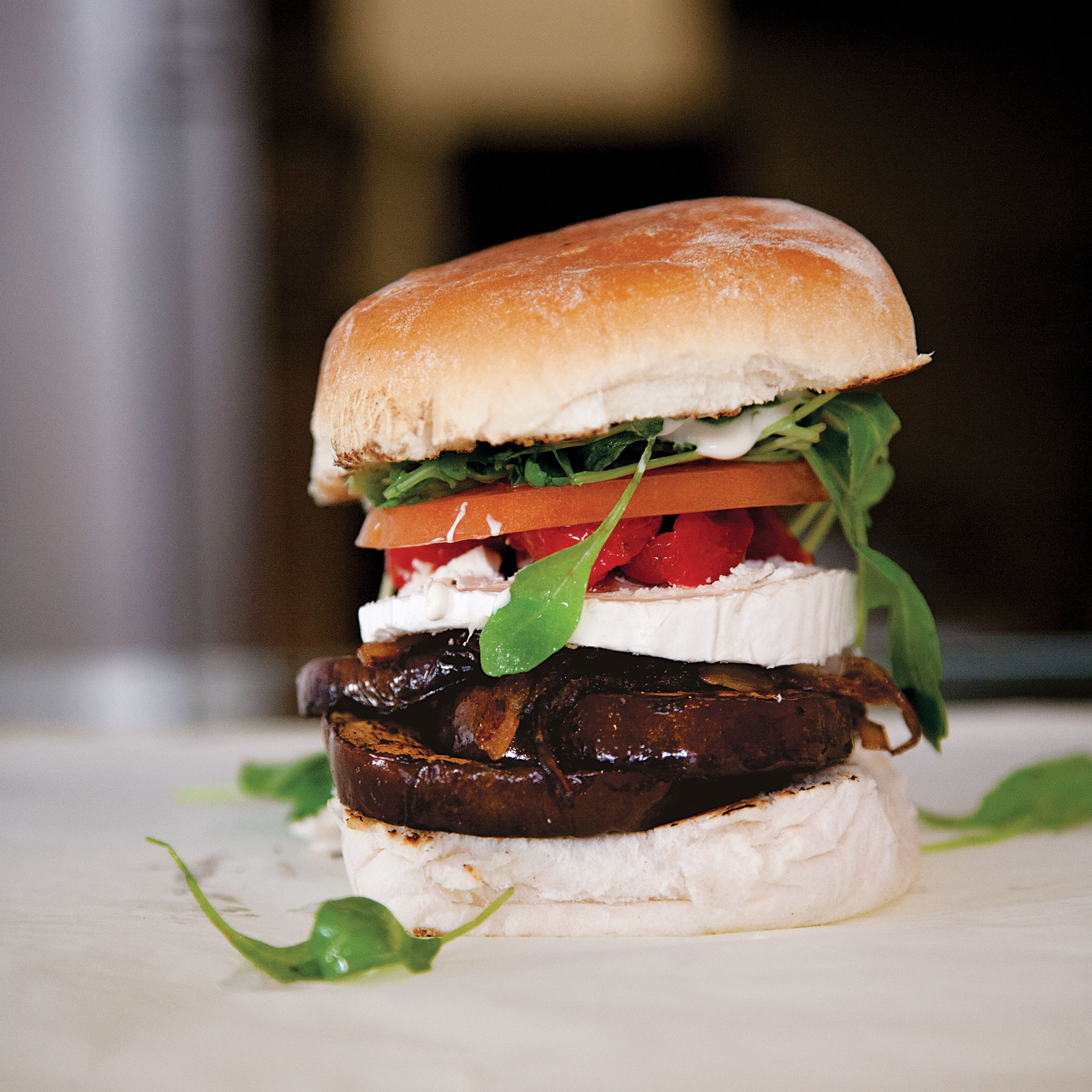 Aubergine burgers recipe