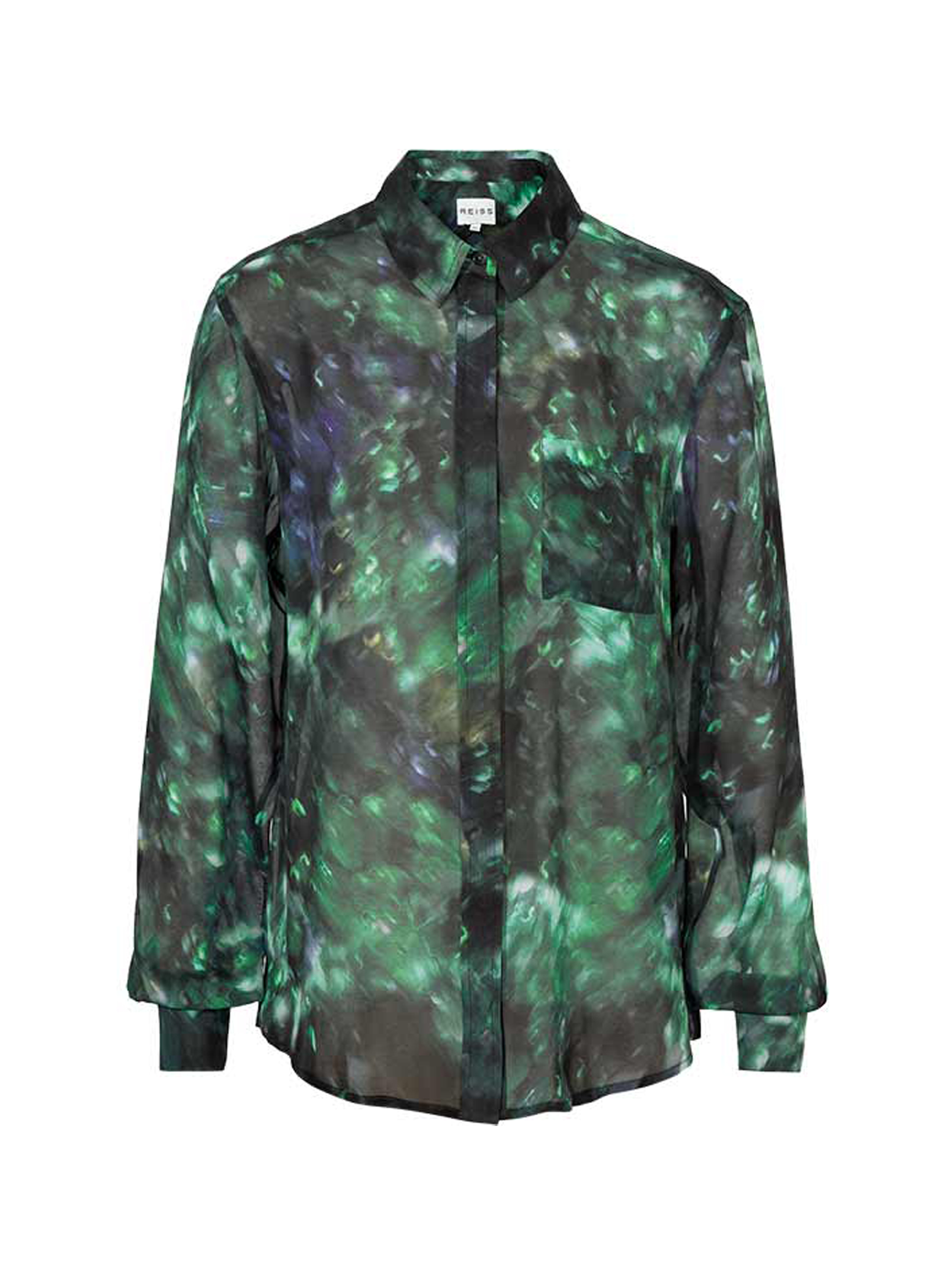 Reiss Josh Printed Oversized Shirt