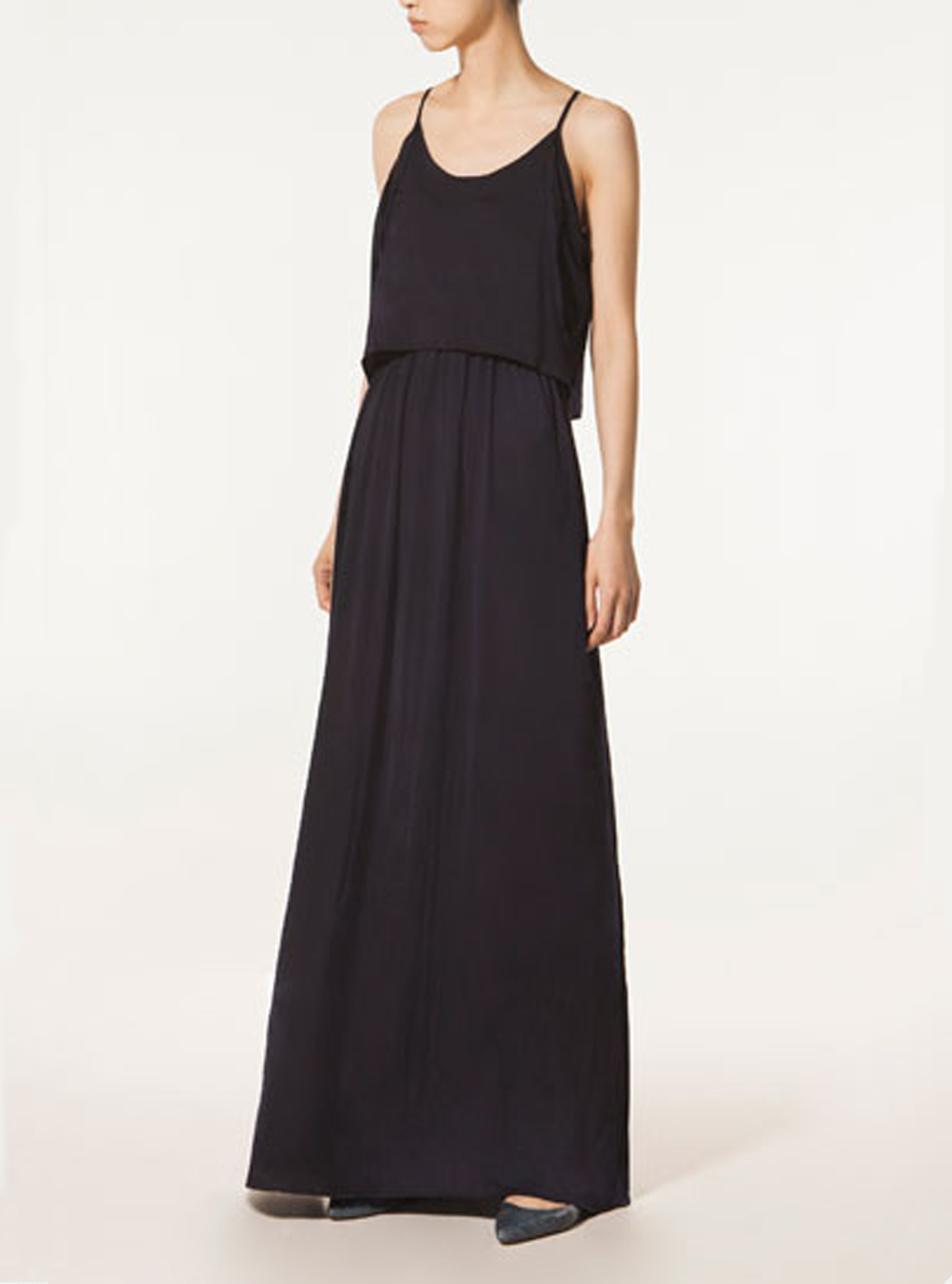 Massimo Dutti Long Black Dress