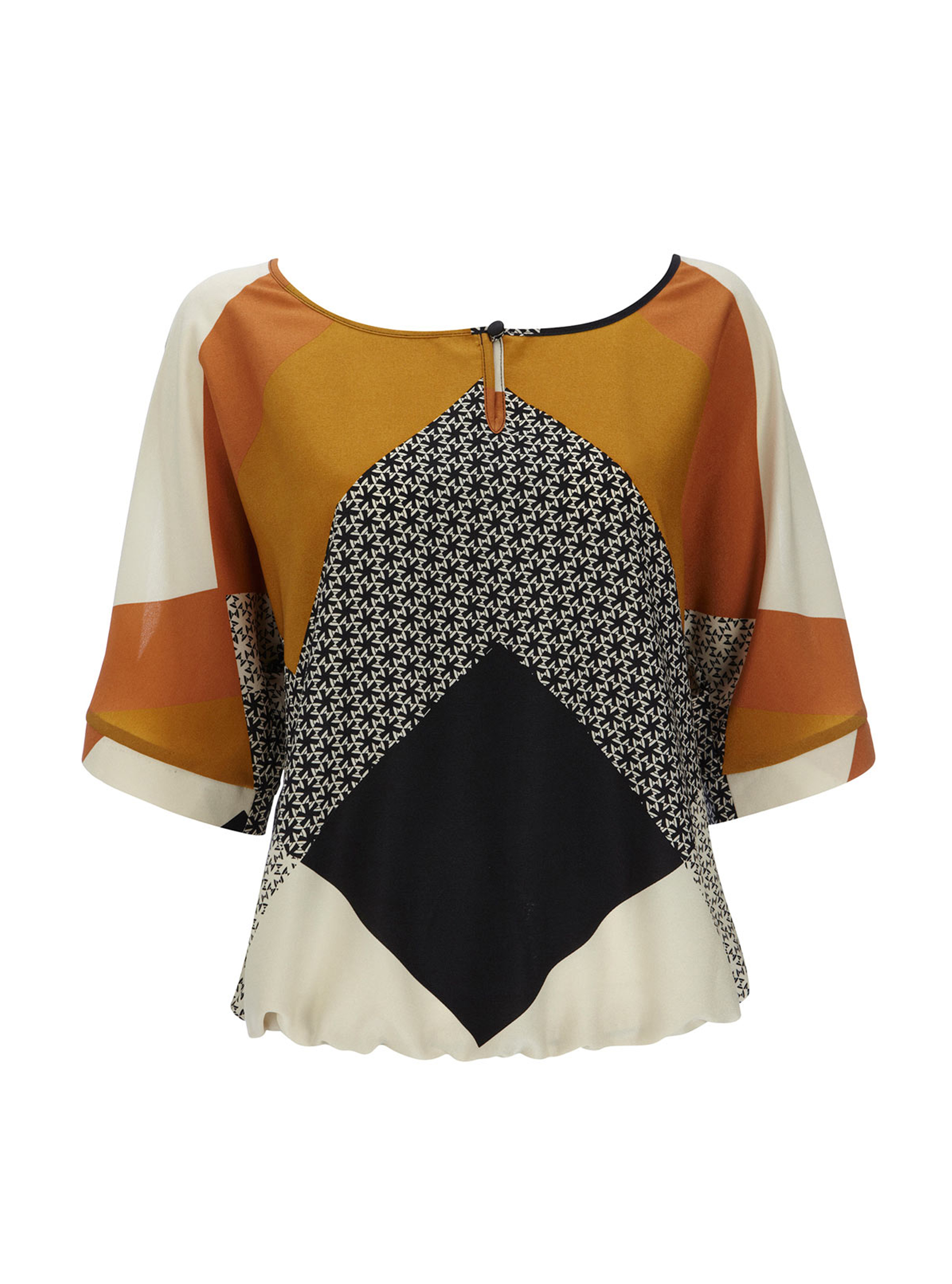Wallis Brown Keyhole Blouson