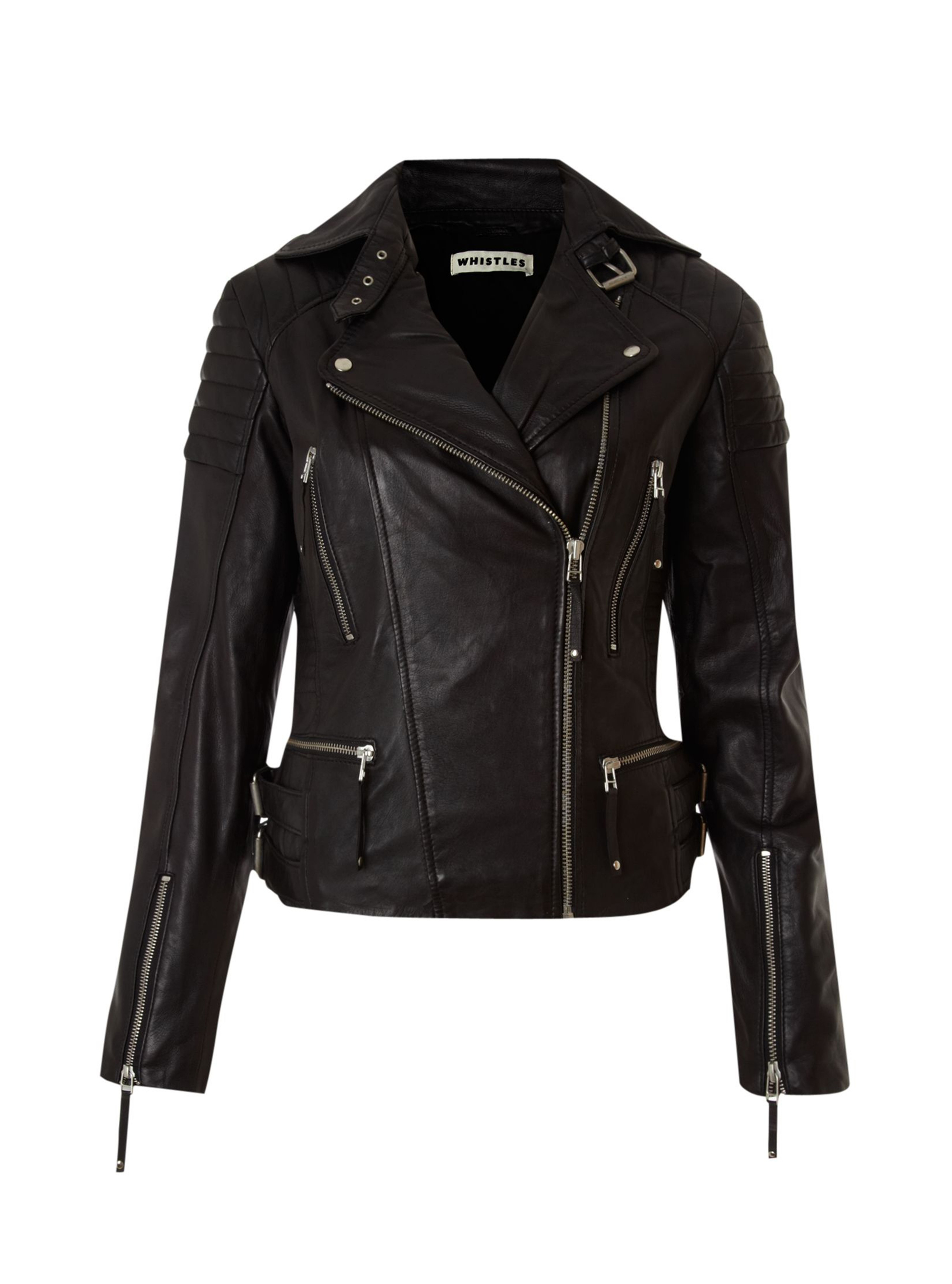 Whistles Marlon Quilted Leather Jacket Whistles Marlon Quilted Leather Jacket