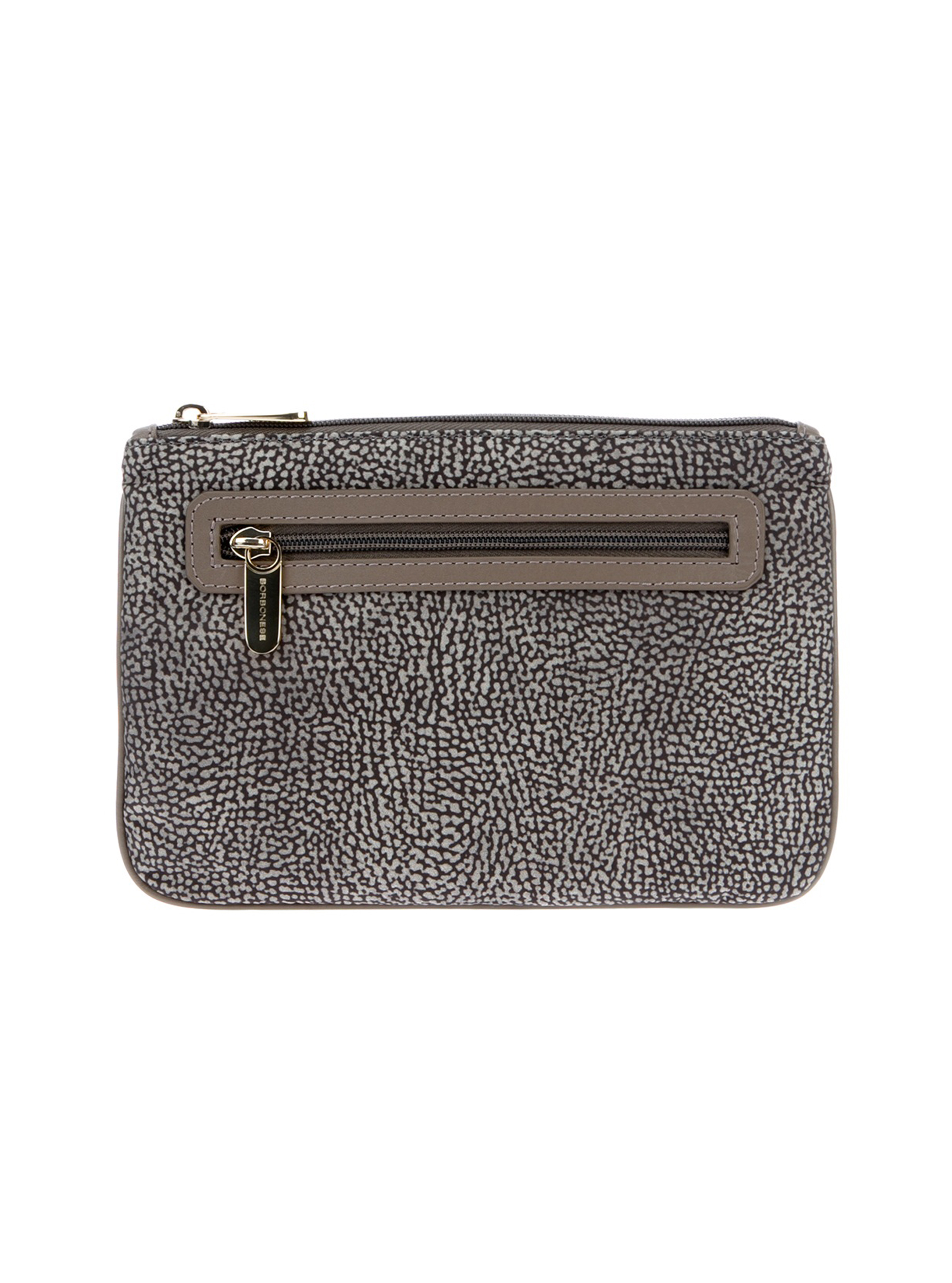 Borbonese Leather Zip Clutch Borbonese Leather Zip Clutch