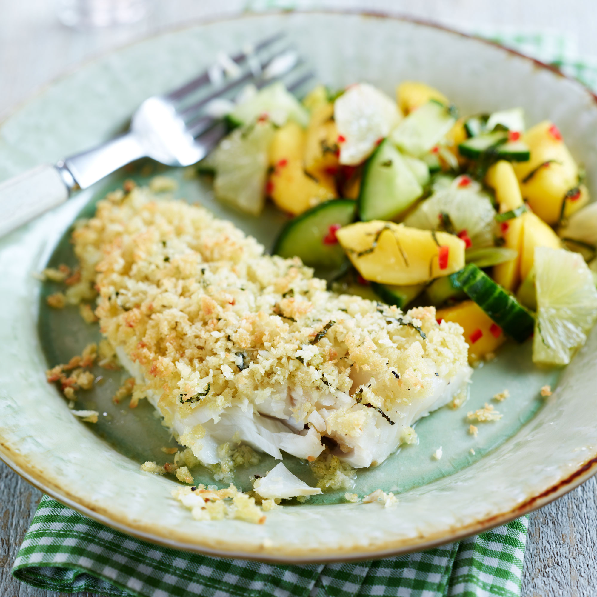 Coconut, Fish and Mango Salad Coconut, Fish and Mango Salad