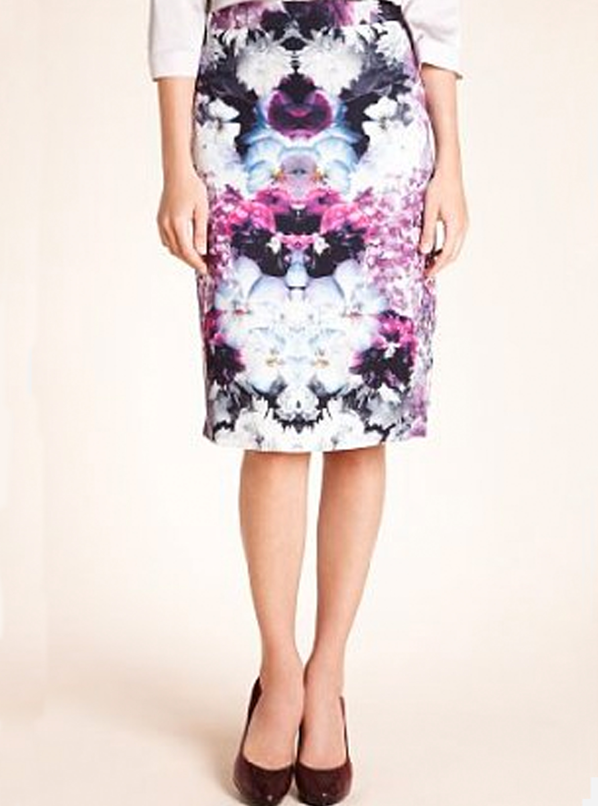 Autograph at Marks and Spencer Floral Print Pencil Skirt