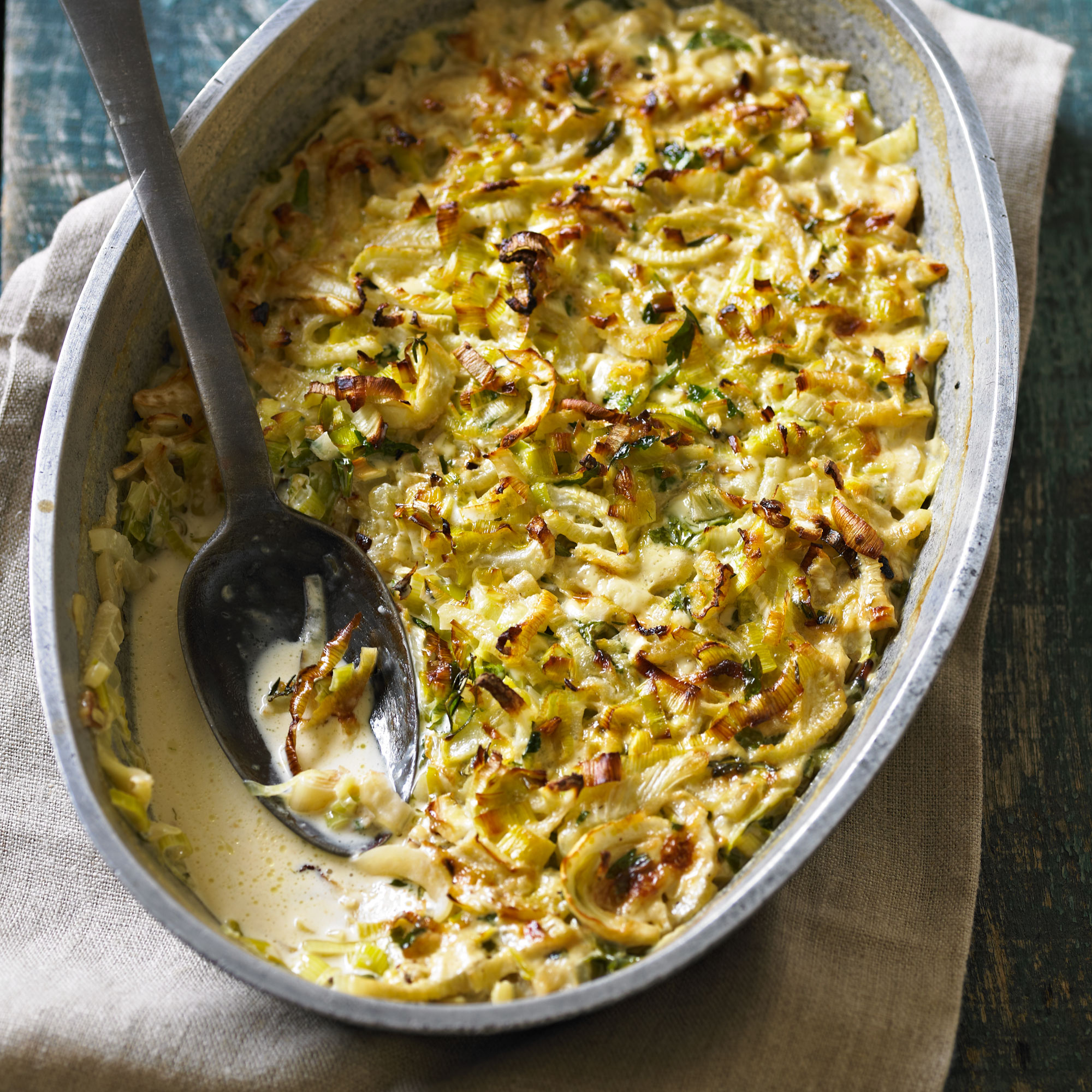 Fennel and Leek Gratin