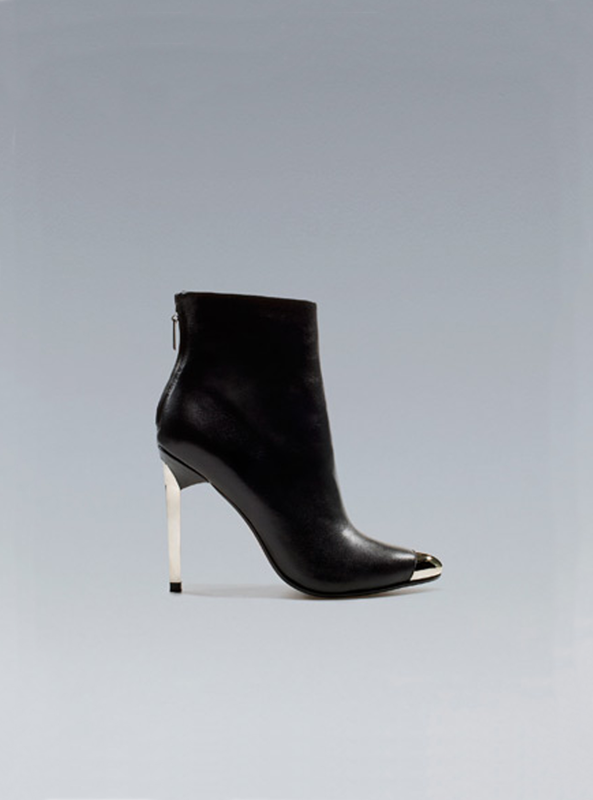 Zara Ankle Boot With Metal Toe
