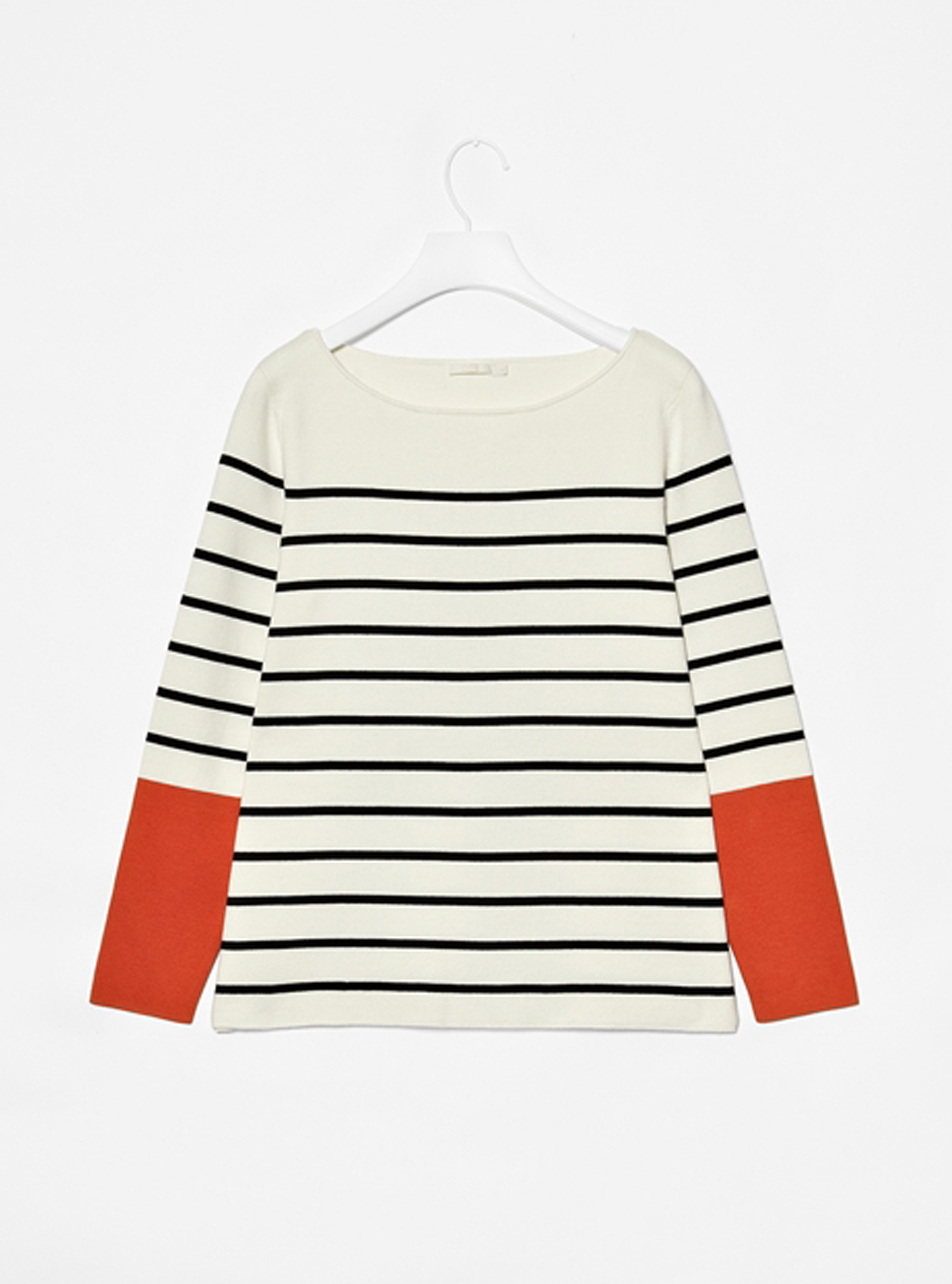 Cos Contrast Cuff Knit Top
