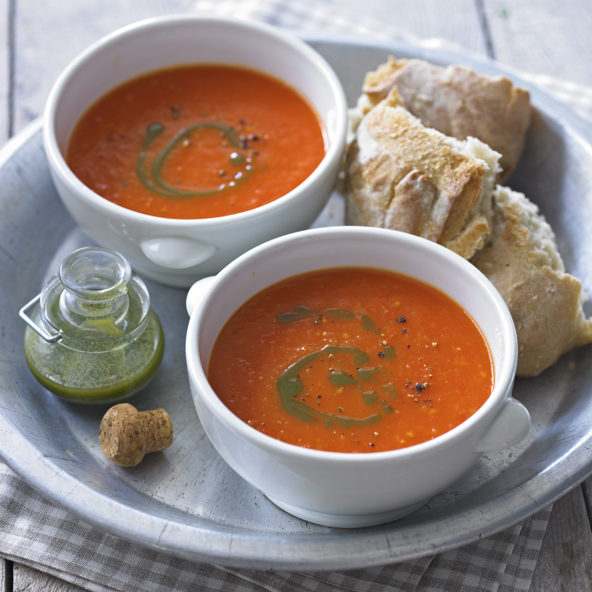 Tomato Soup With Basil Oil Recipe Tomato Soup With Basil Oil Recipe