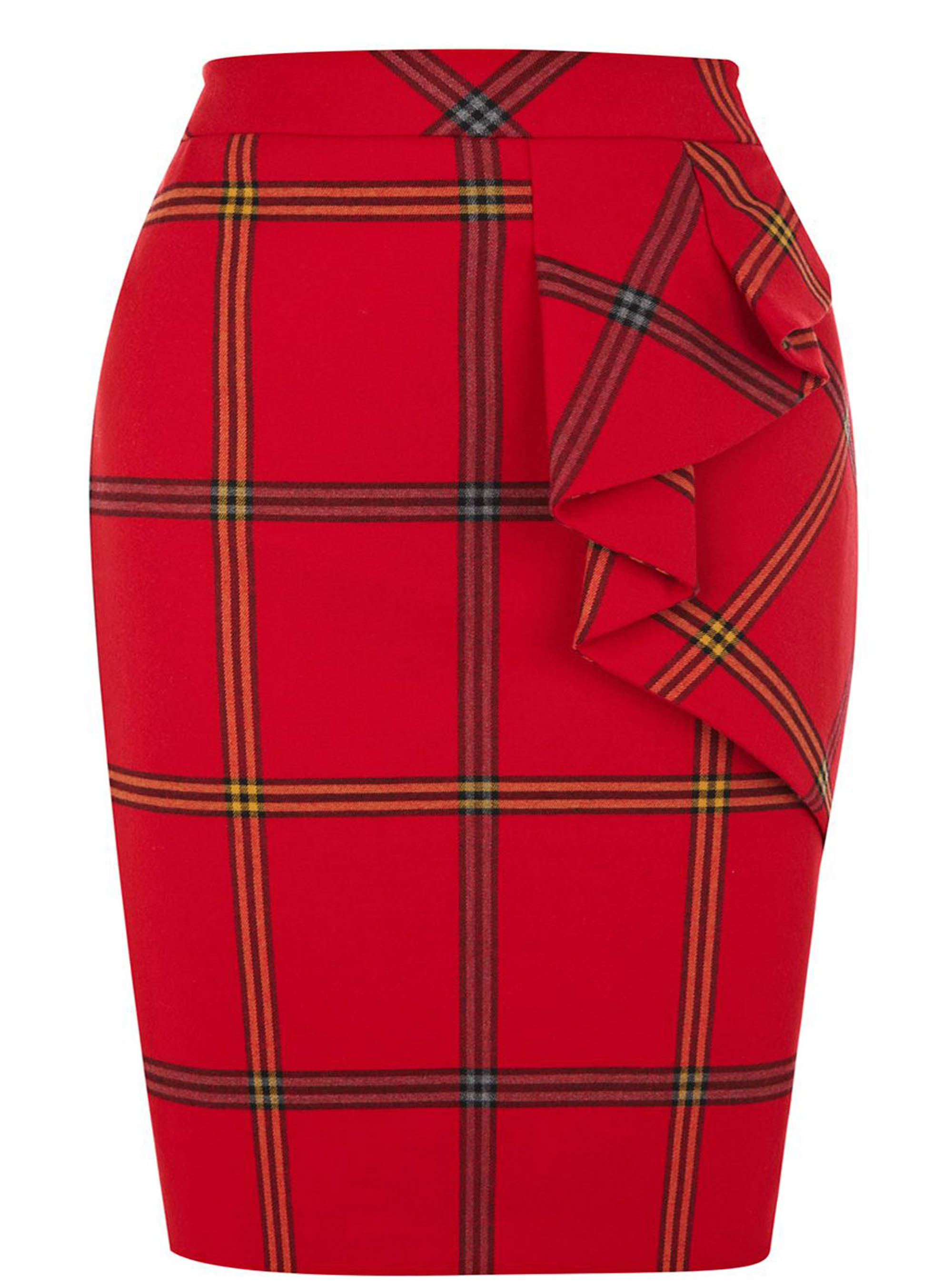 Karen Millen Graphic Check Skirt