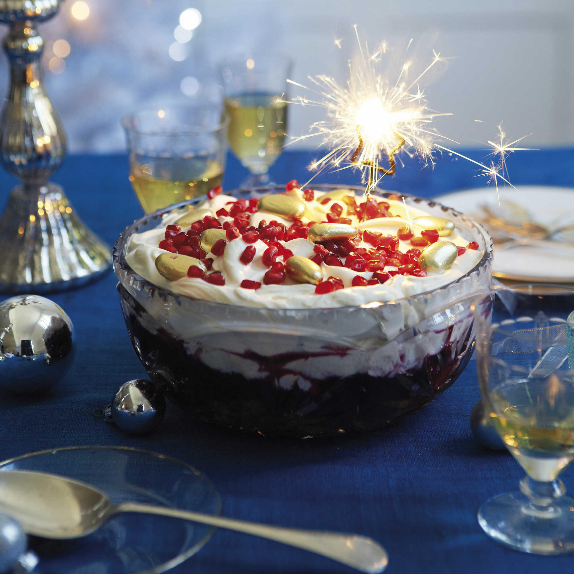 Mixed berry trifle
