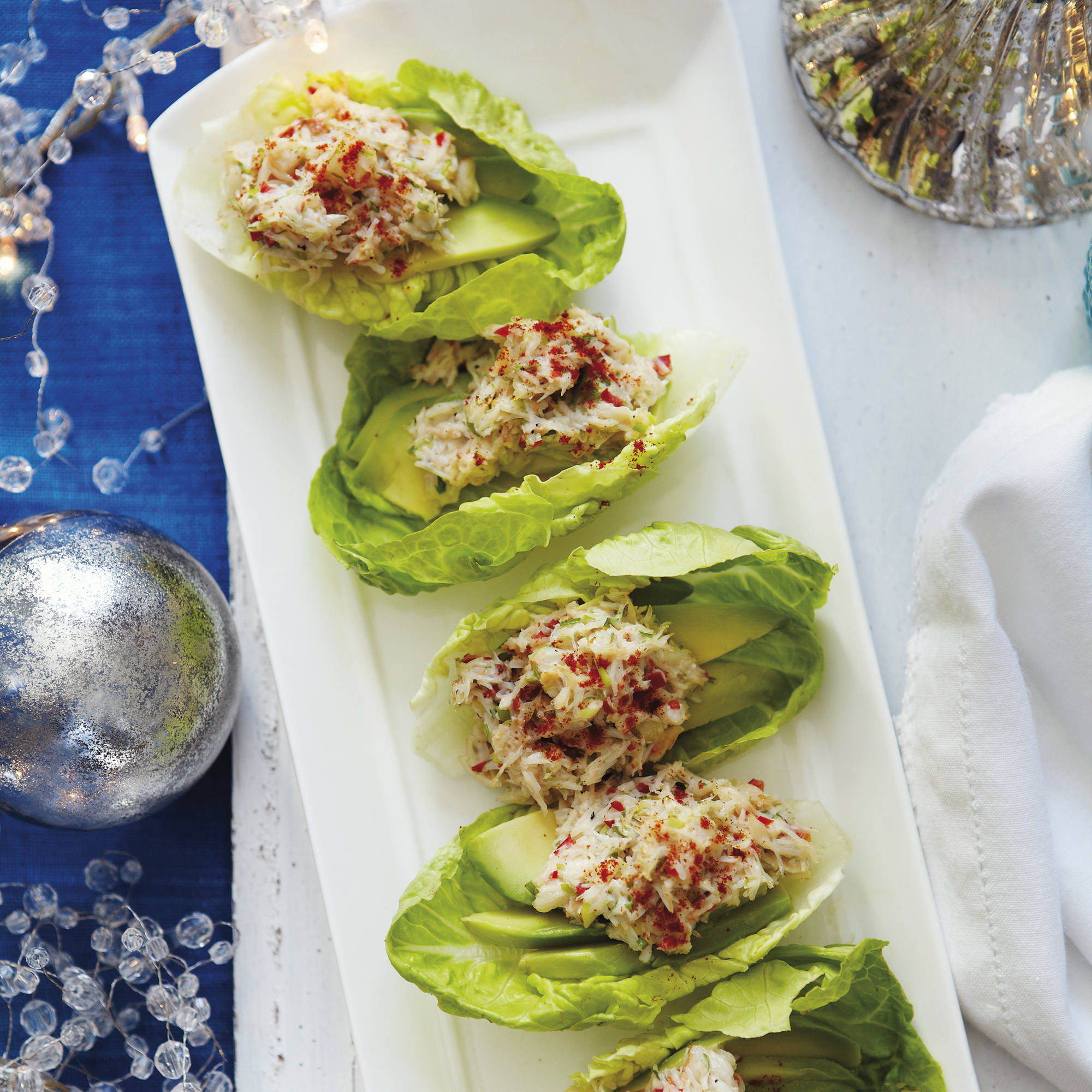 Avocado and crab lettuce cups Avocado and crab lettuce cups