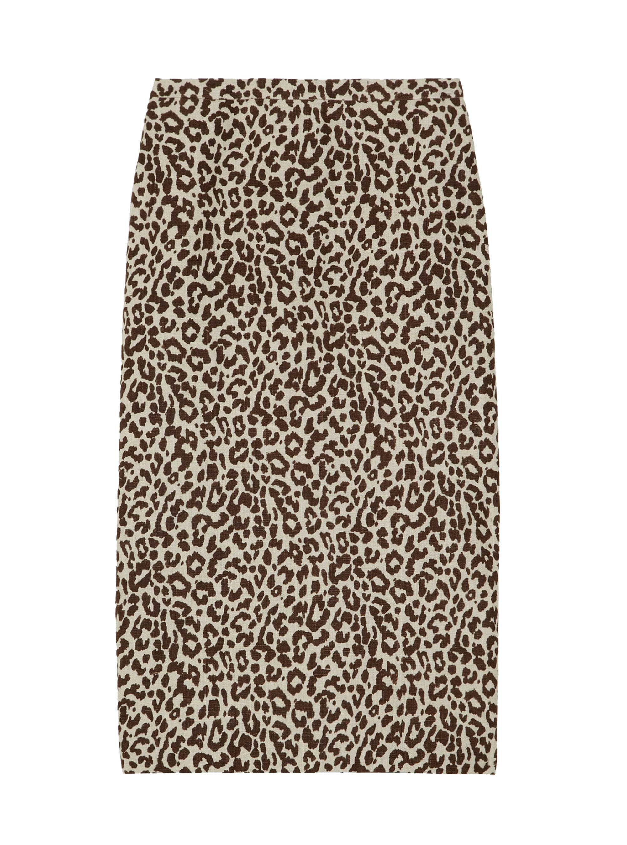 J.Crew Long no.2 leopard-print linen pencil skirt, £105 pencil skirts