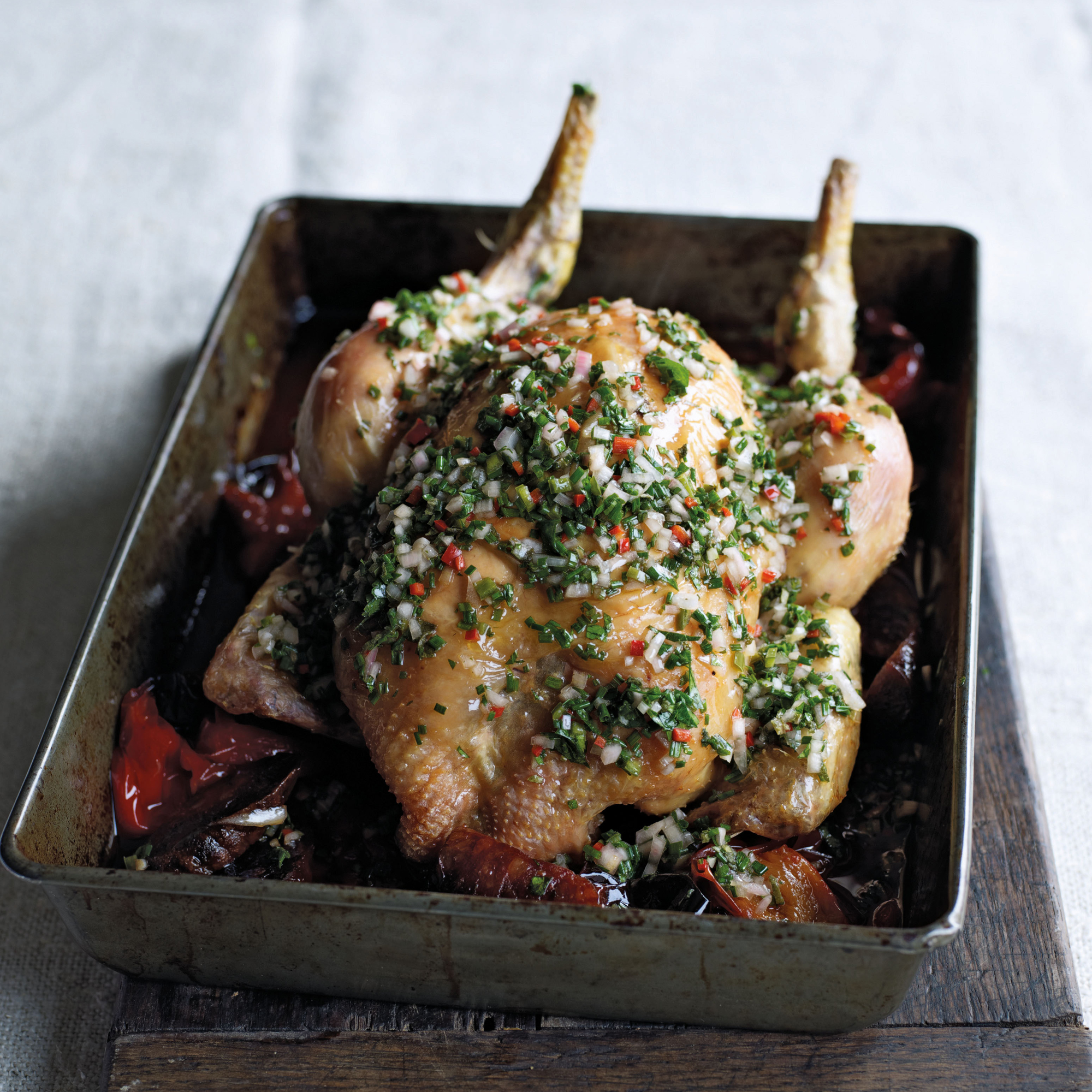 Chicken with Red Peppers, Chorizo and Chilli Chicken with Red Peppers, Chorizo and Chilli