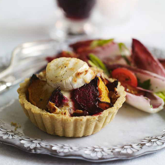 Beetroot, Butternut and Goats' Cheese Tartlets Beetroot, Butternut Squash and Goats Cheese Tartlets