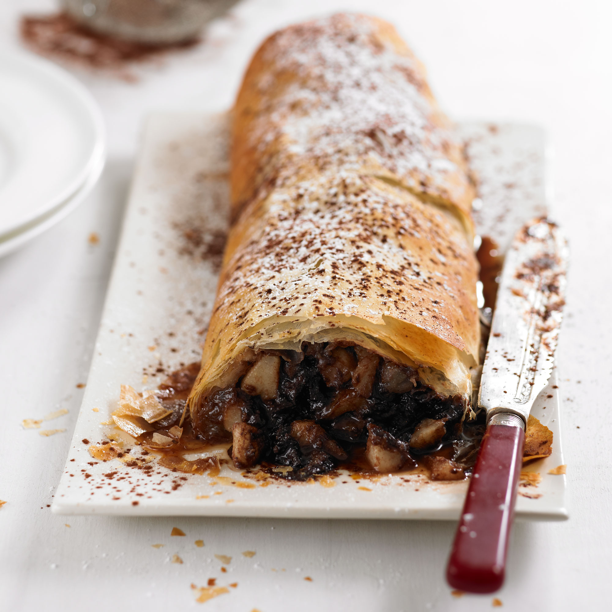 Chocolate and pear strudel recipe