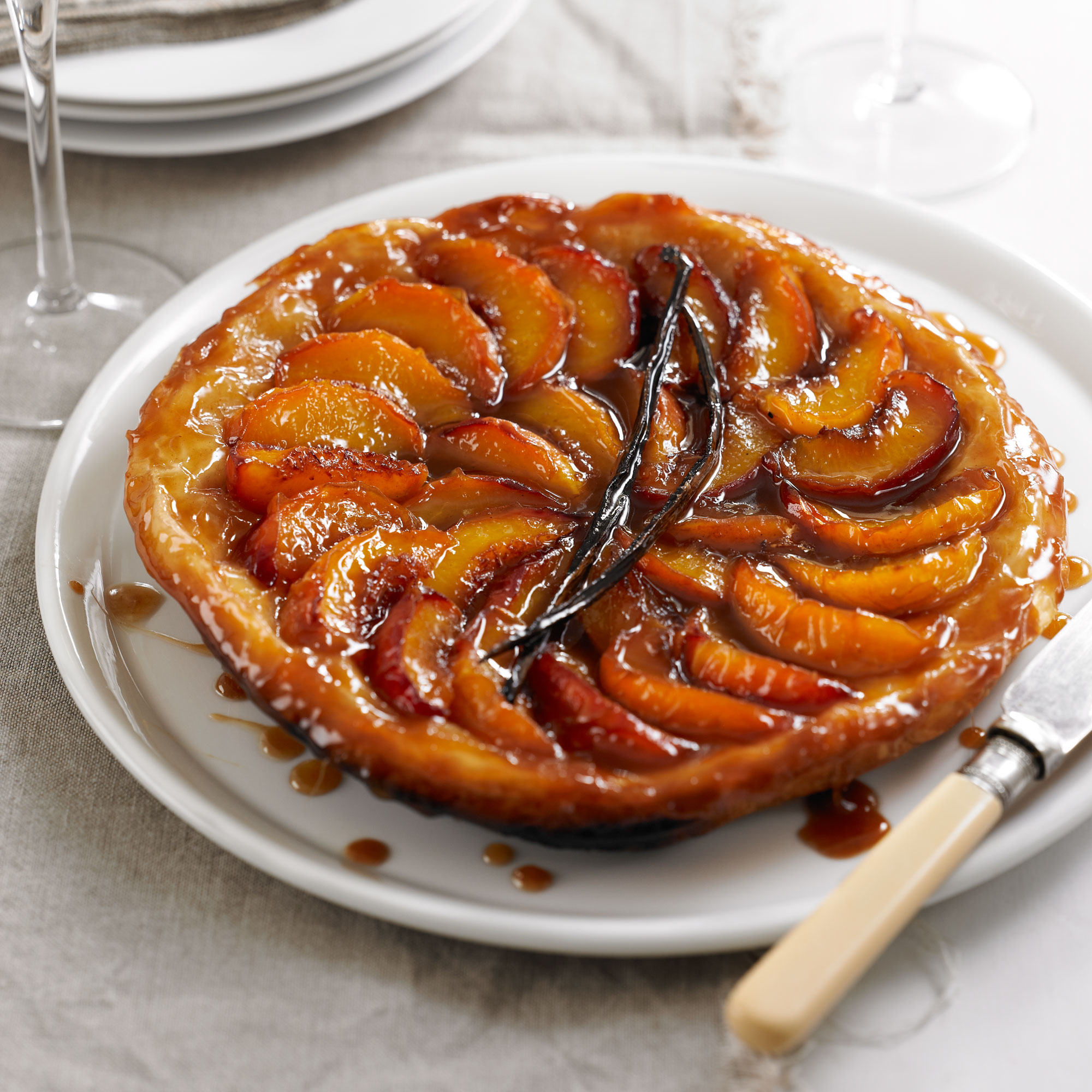 Peach and Vanilla Tarte Tatin Recipe - Woman And Home