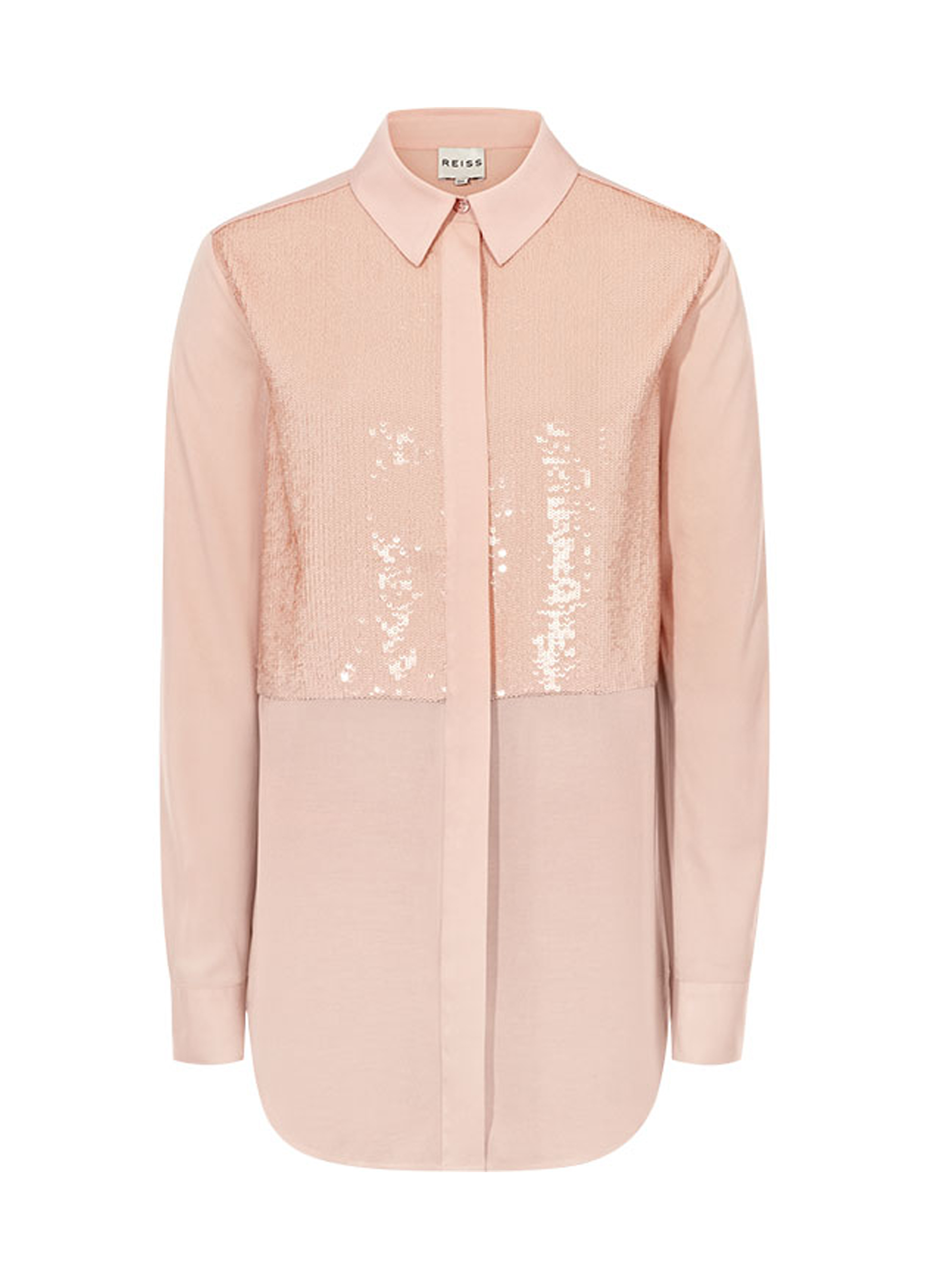 Reiss Daphne Contrast Fabric Shirt Reiss Daphne Contrast Fabric Shirt
