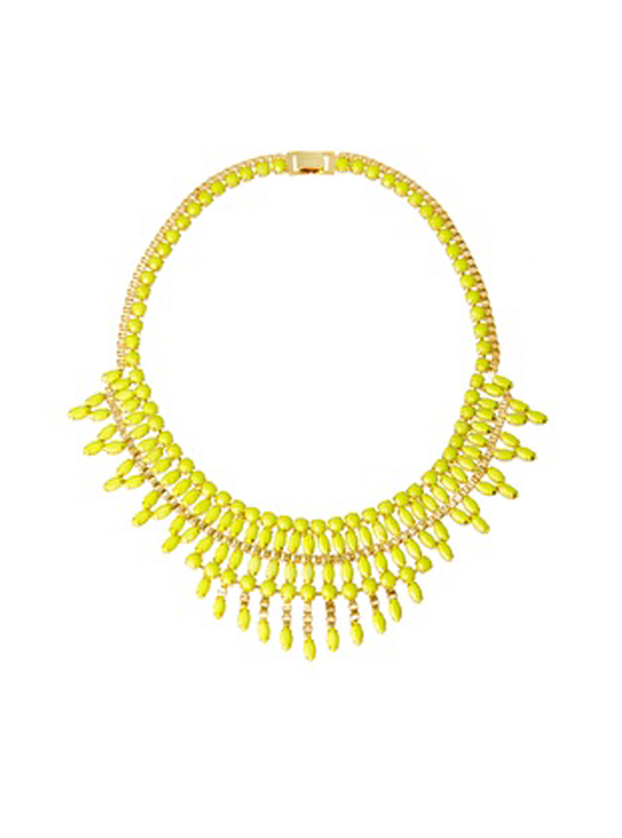 Asos Opaque Stone Bib Necklace