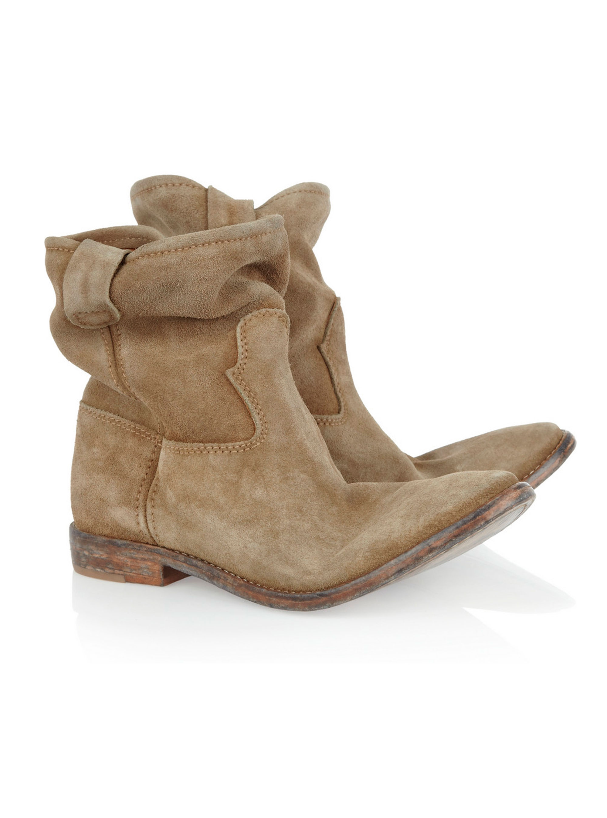 Photo of Isabel Marant Jenny Brushed-Suede Ankle Boots
