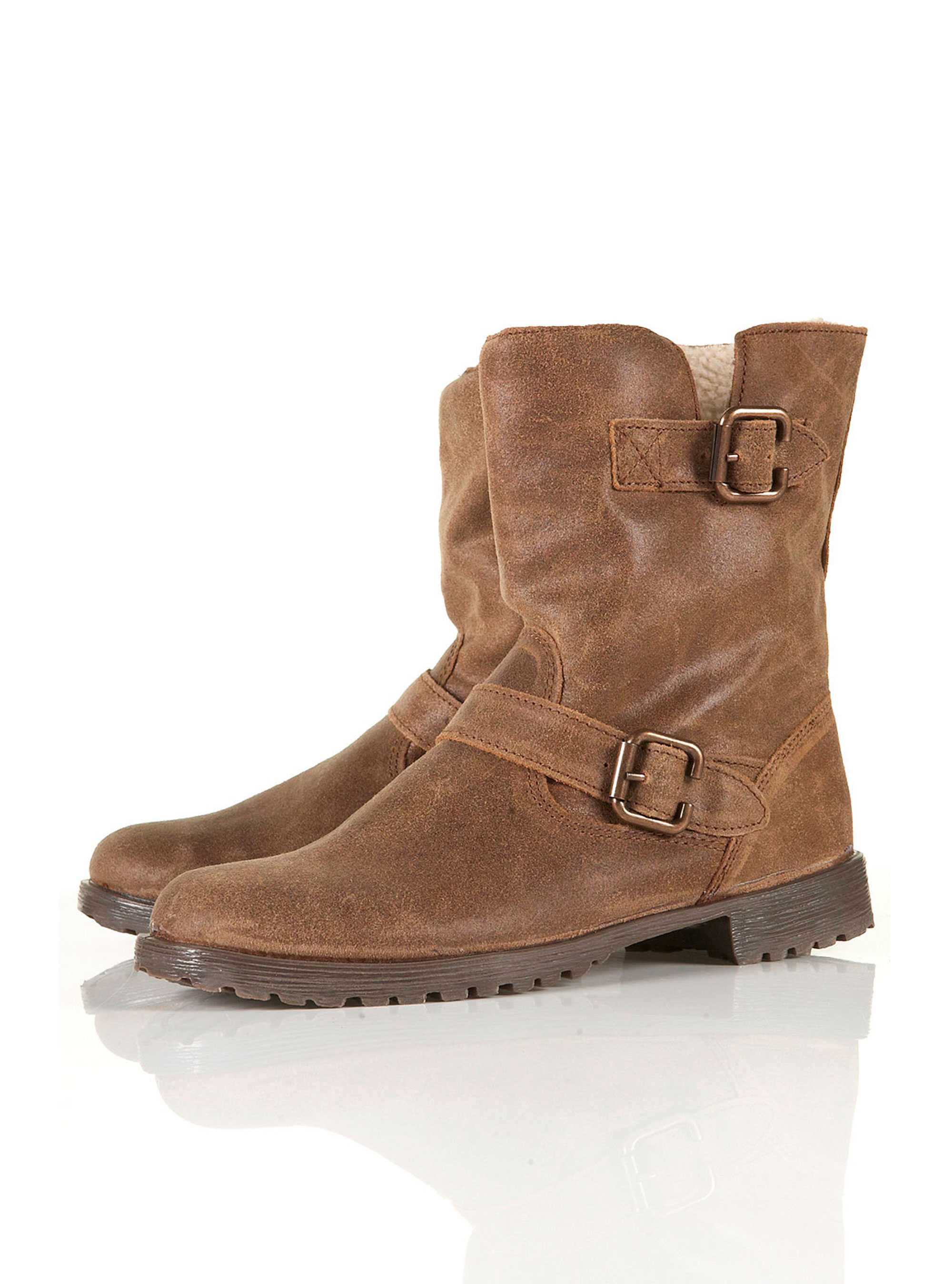 Photo of Topshop Marlo Furlined Biker Boots