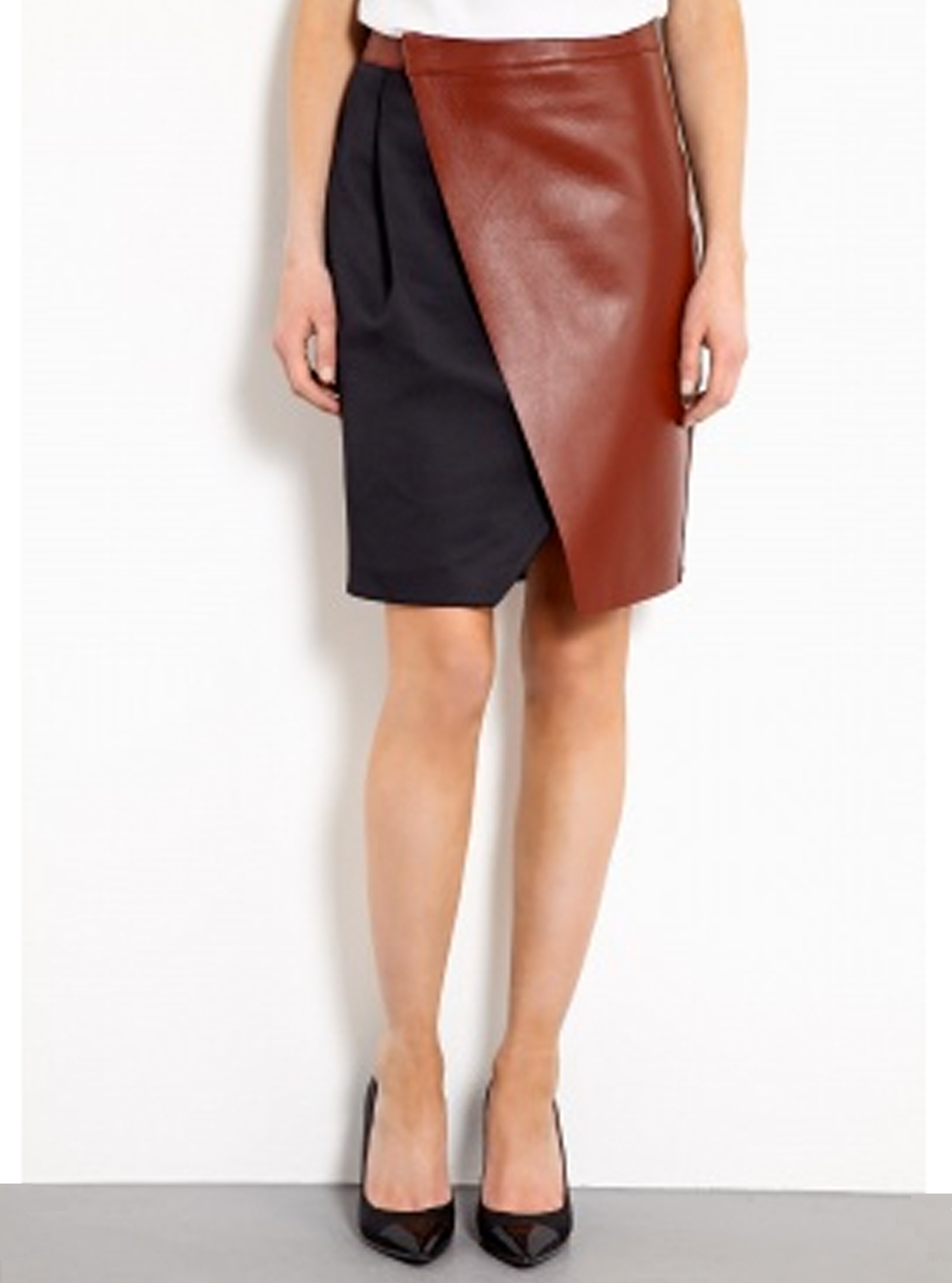 Sportmax Tappeto Leather Wrap Skirt Sportmax Tappeto Leather Wrap Skirt