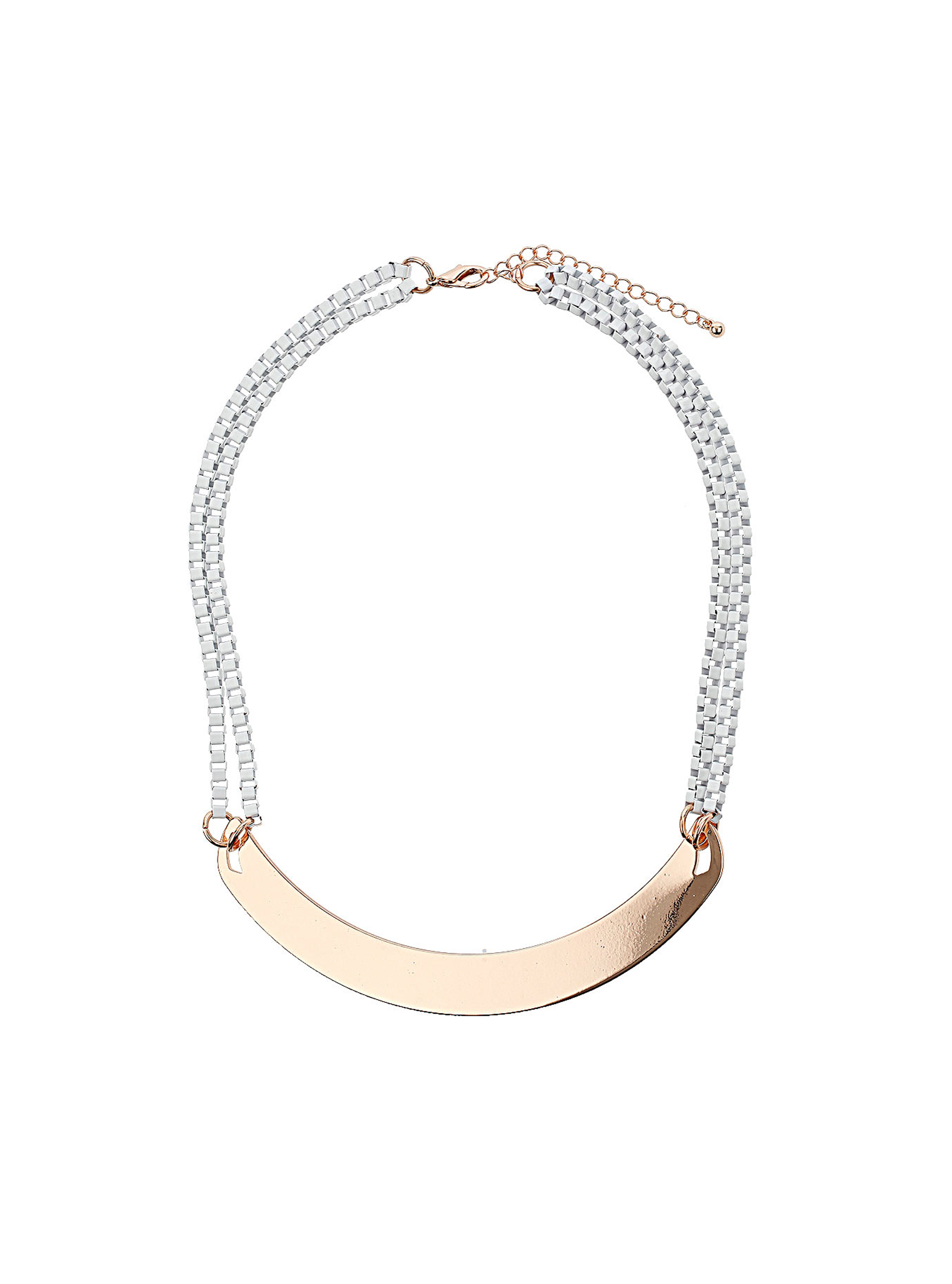 Freedom at Topshop Box Chain Collar Necklace