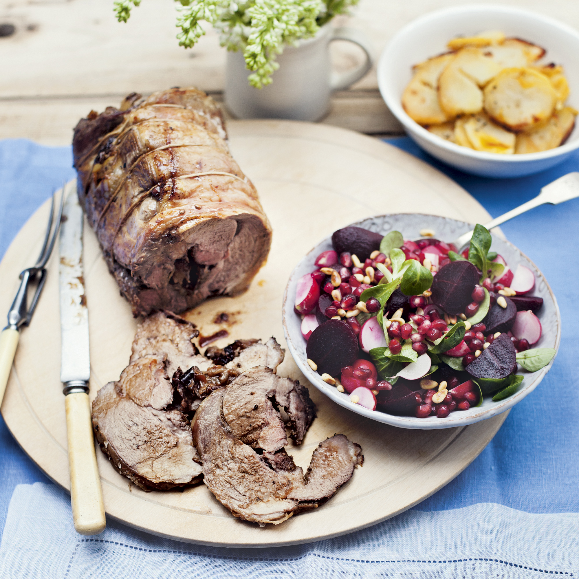 Persian-style stuffed lamb