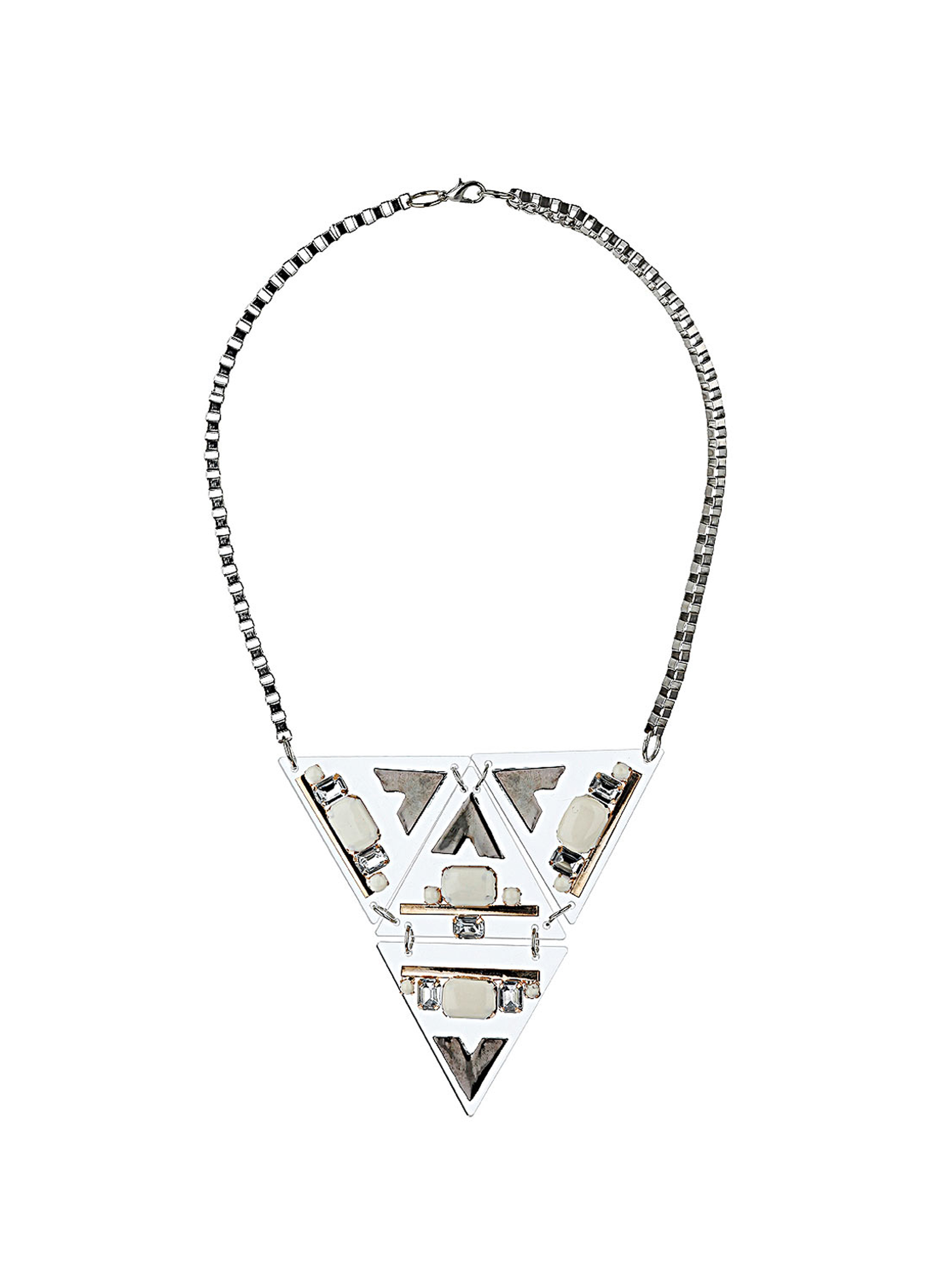 Dorothy Perkins Perspex Triangle Necklace Dorothy Perkins Perspex Triangle Necklace