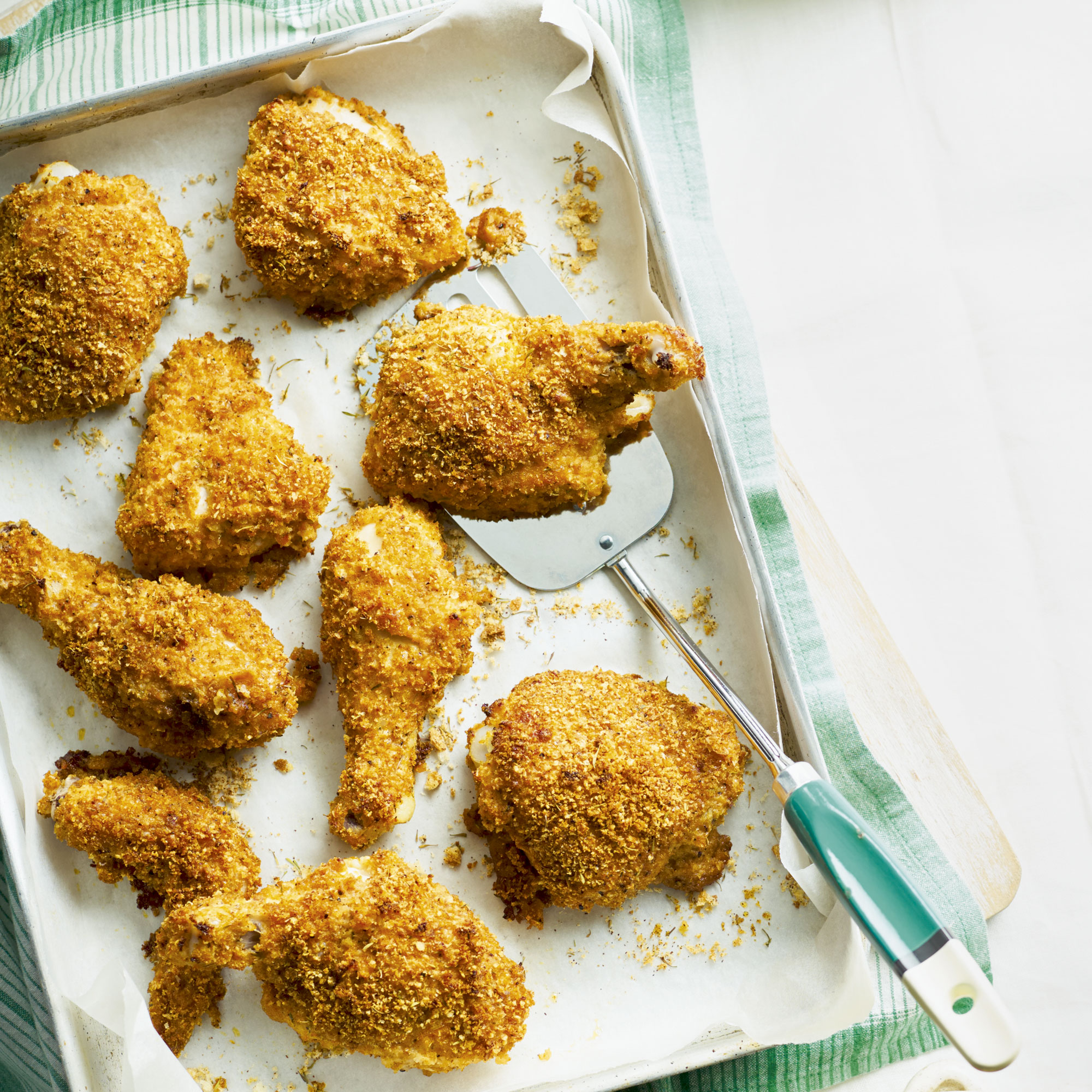 Buttermilk-marinated crispy baked chicken Buttermilk-marinated crispy baked chicken