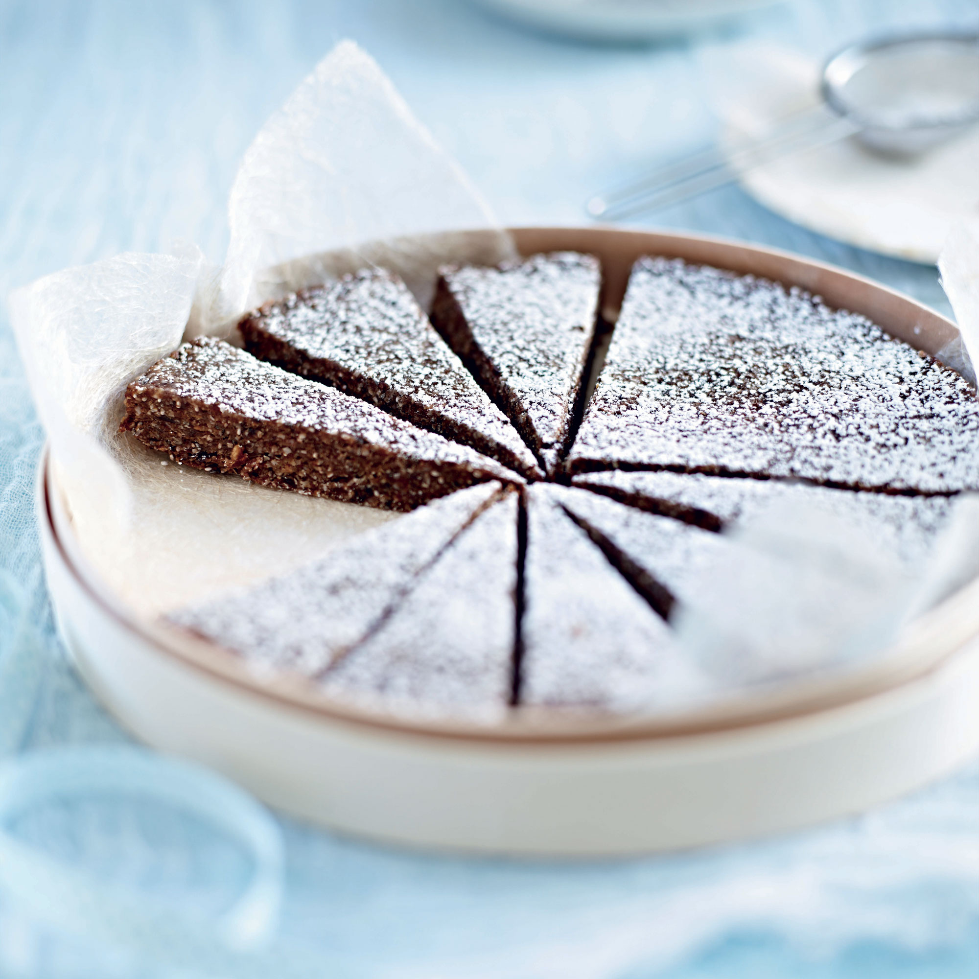Chia, date & walnut slice
