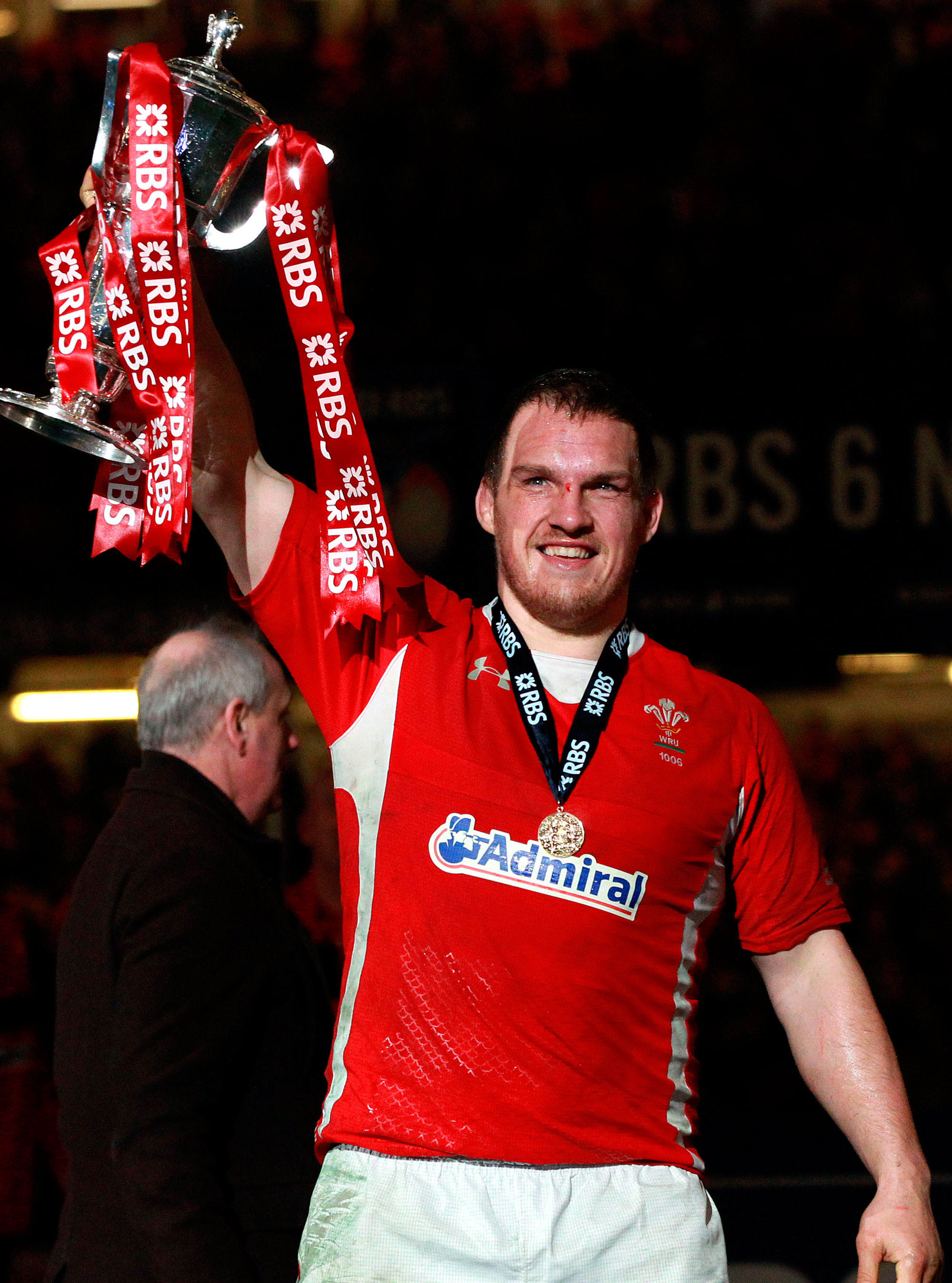 Gethin Jenkins Six Nations trophy photo