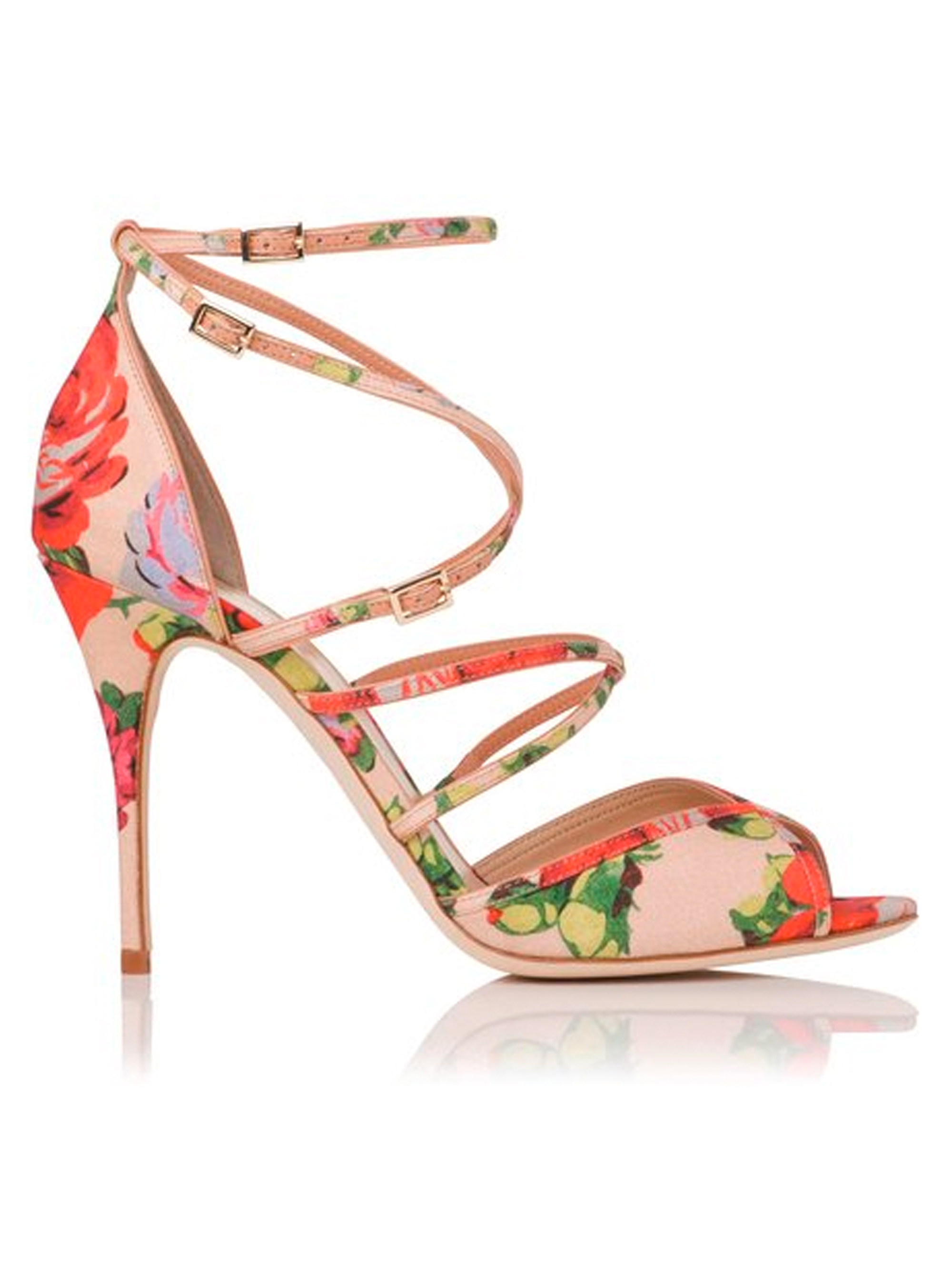 LK Bennett Dahlia Vintage Floral Print Heels