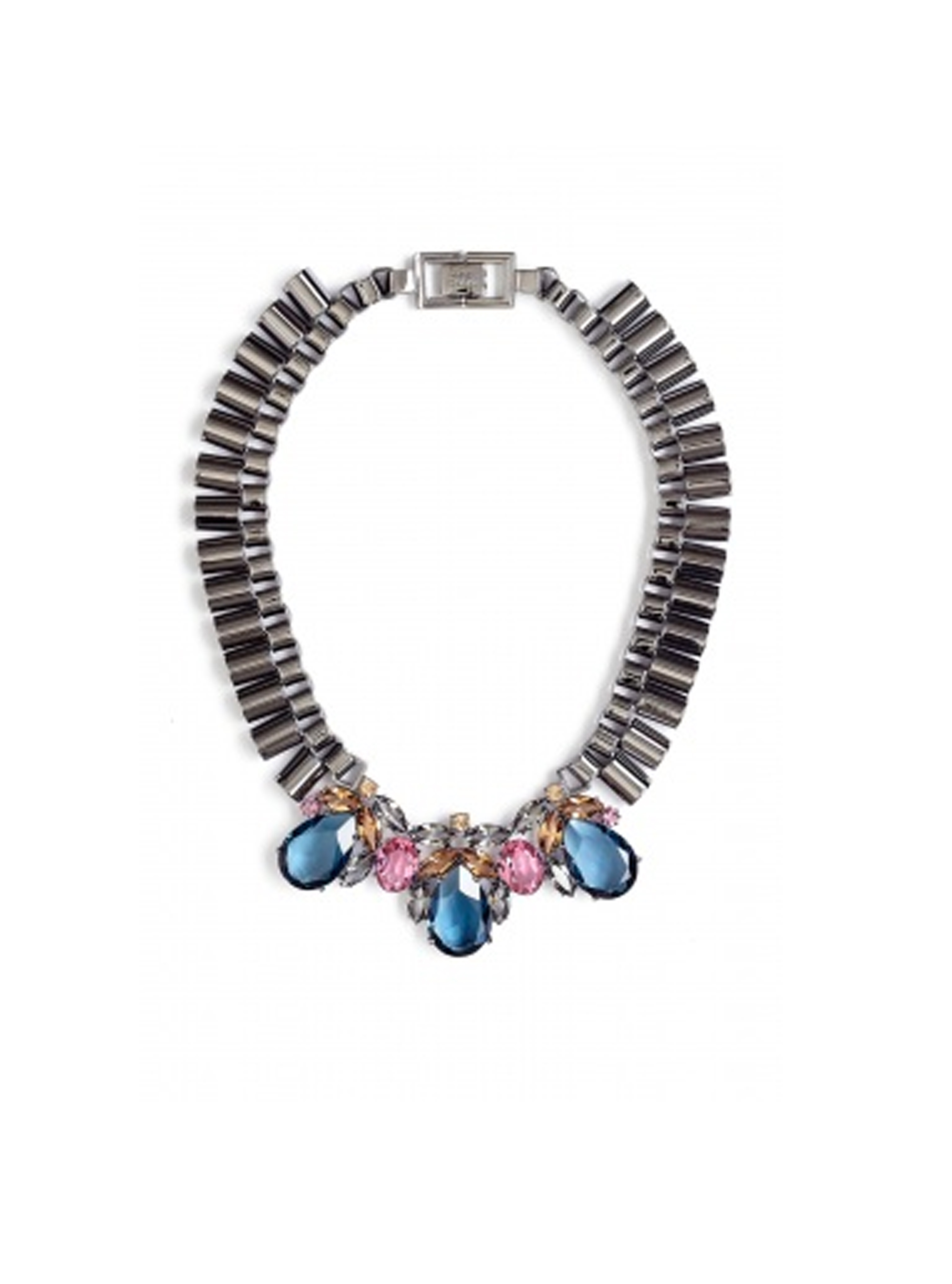 Mawi at my-wardrobe.com Chain Necklace with Midnight Teardrop Gemstones